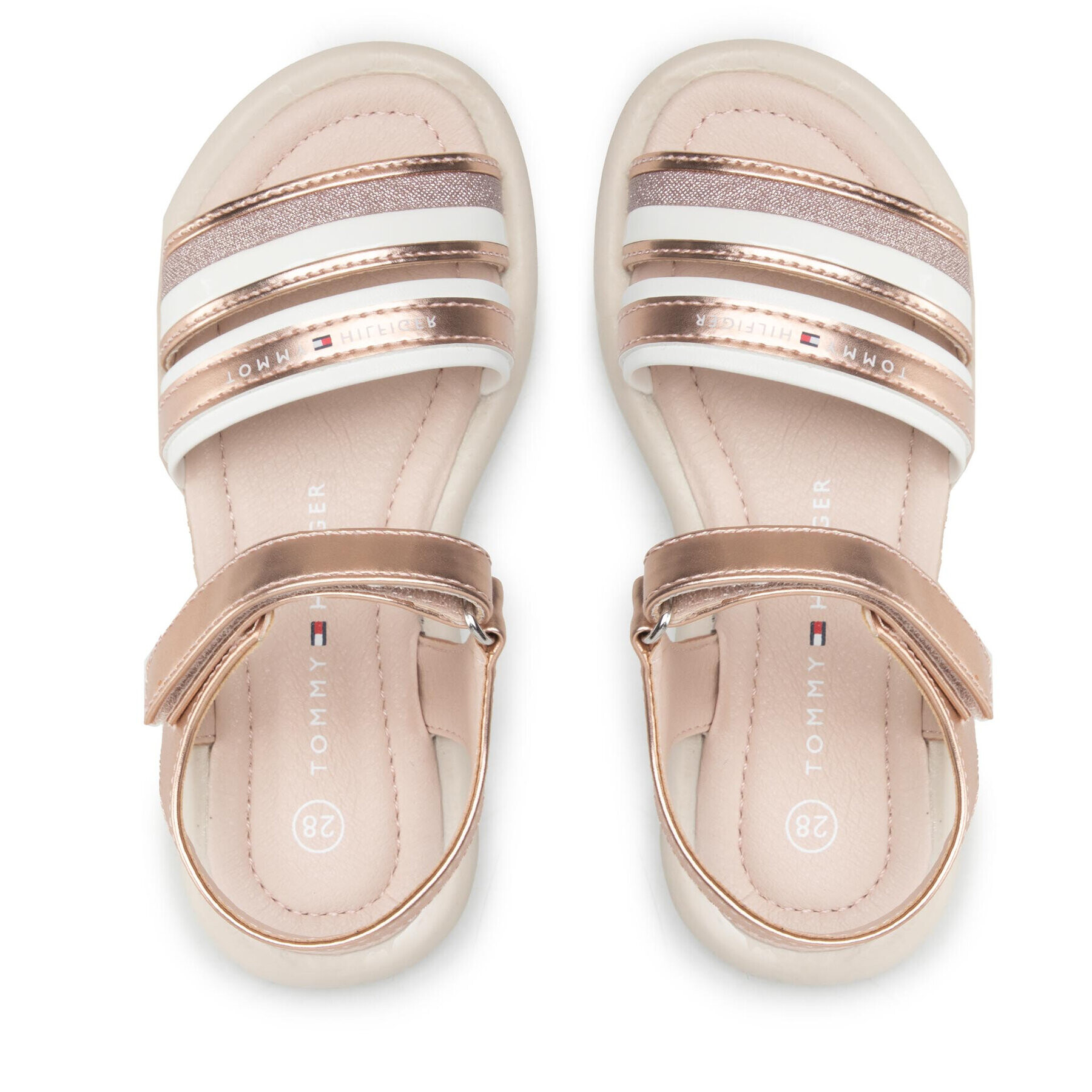 Tommy Hilfiger Сандали Velcro Sandal T3A2-32175-0572 M Розов - Pepit.bg