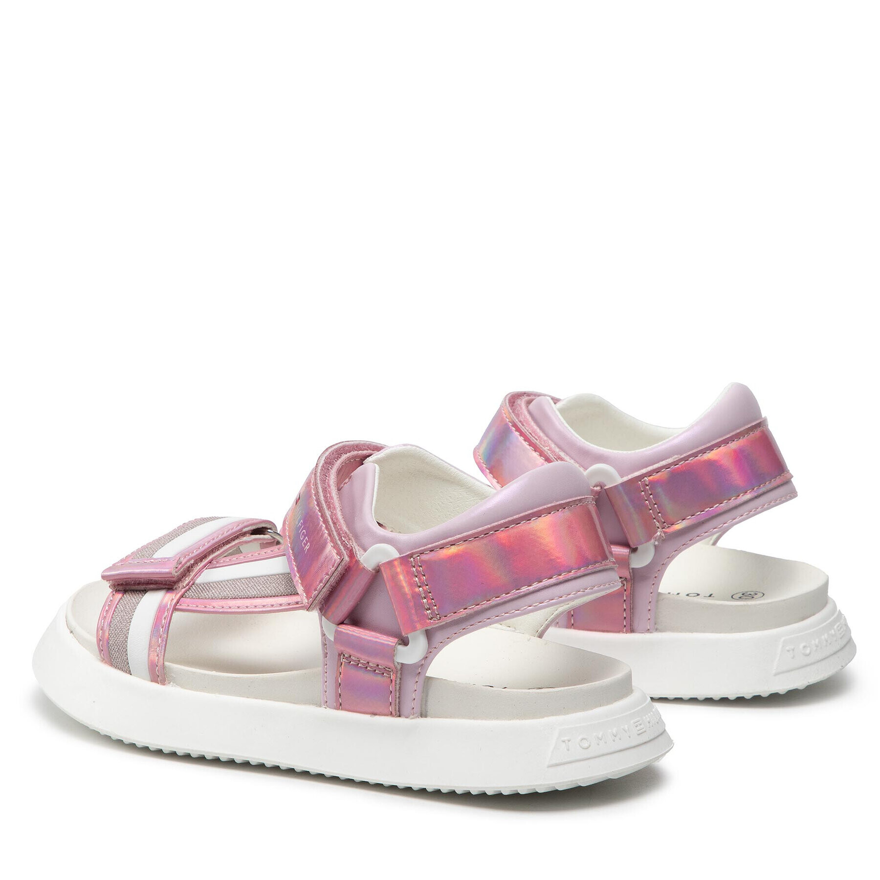 Tommy Hilfiger Сандали Velcro Sandal T3A2-32180-1382 M Розов - Pepit.bg