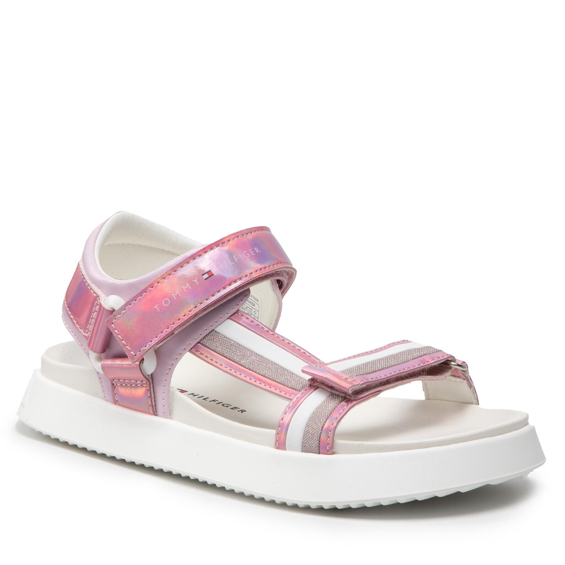 Tommy Hilfiger Сандали Velcro Sandal T3A2-32180-1382 S Розов - Pepit.bg