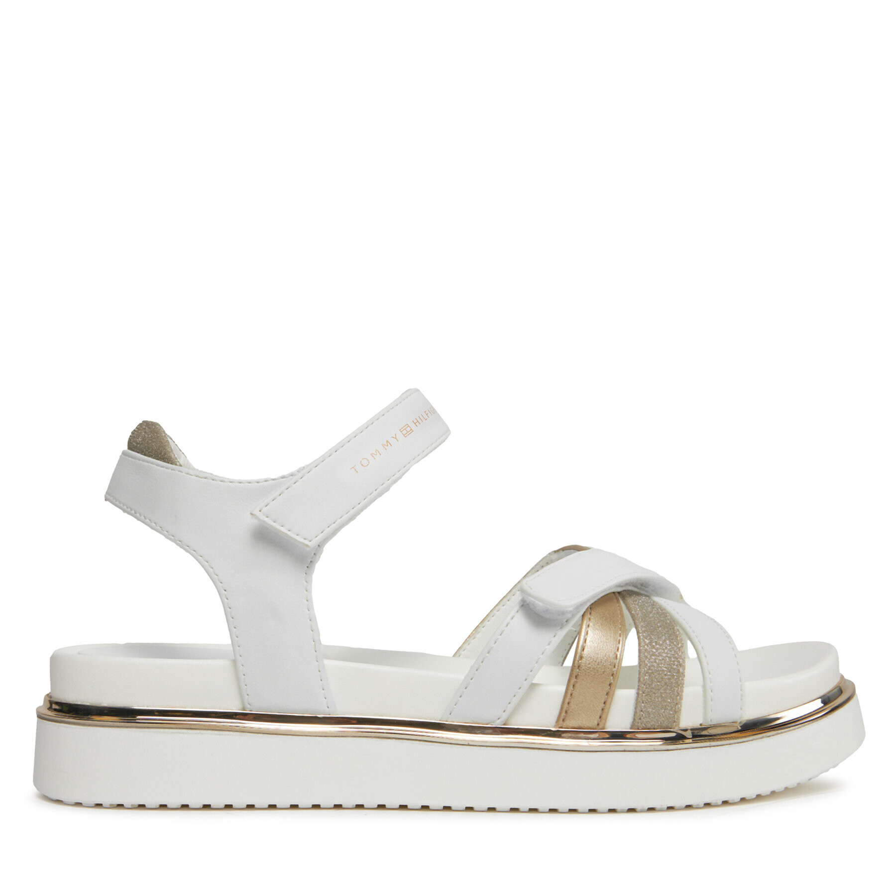 Tommy Hilfiger Сандали Velcro Sandal T3A2-33238-0273 Бял - Pepit.bg