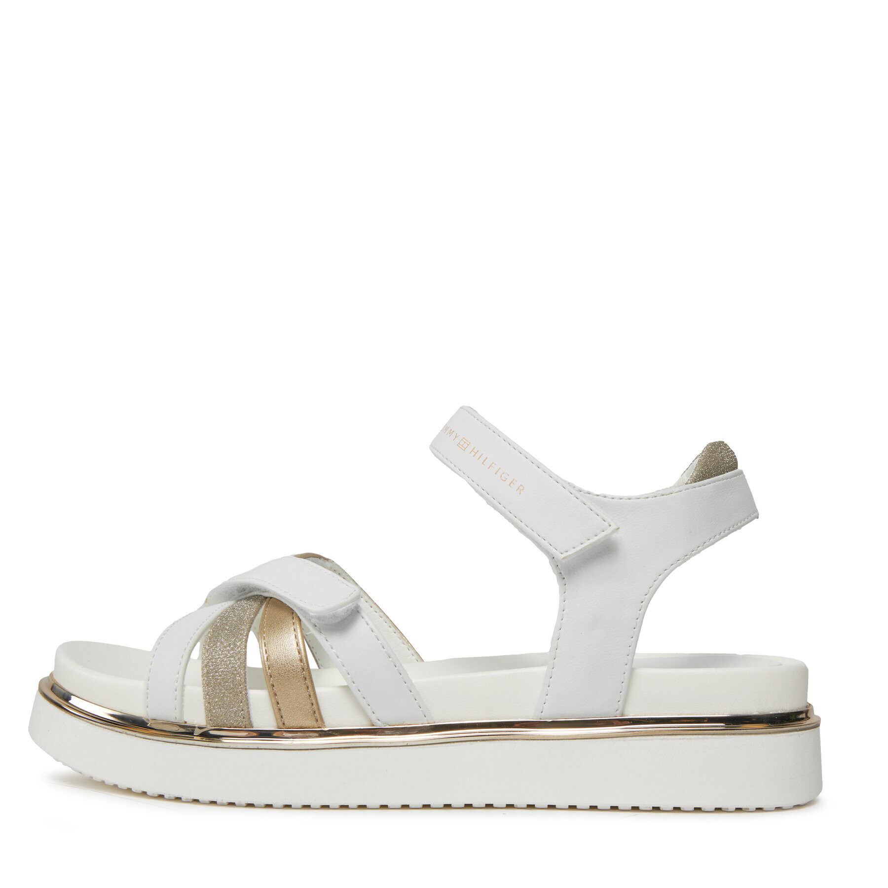 Tommy Hilfiger Сандали Velcro Sandal T3A2-33238-0273 Бял - Pepit.bg