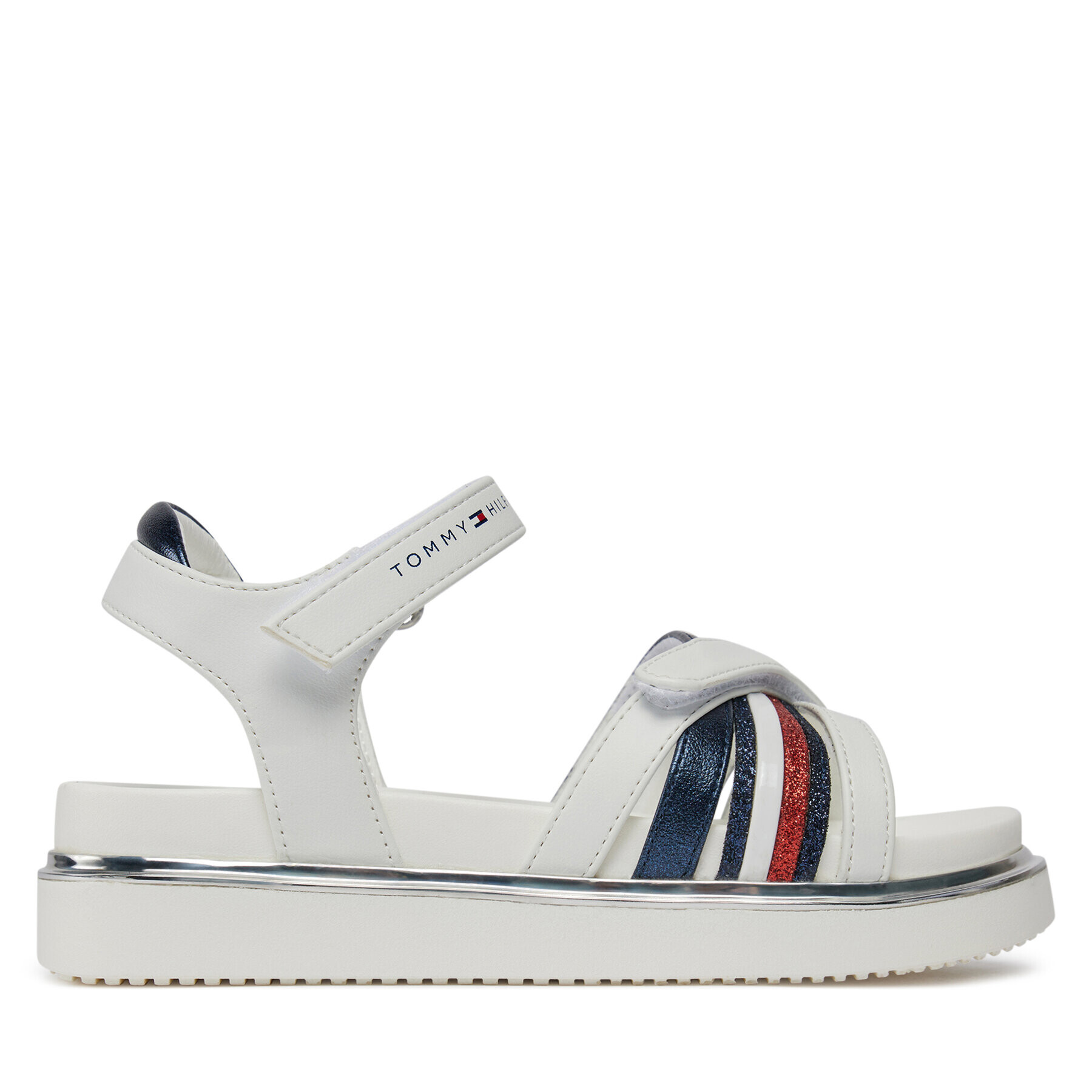 Tommy Hilfiger Сандали Velcro Sandal T3A2-33240-0273 M Бял - Pepit.bg