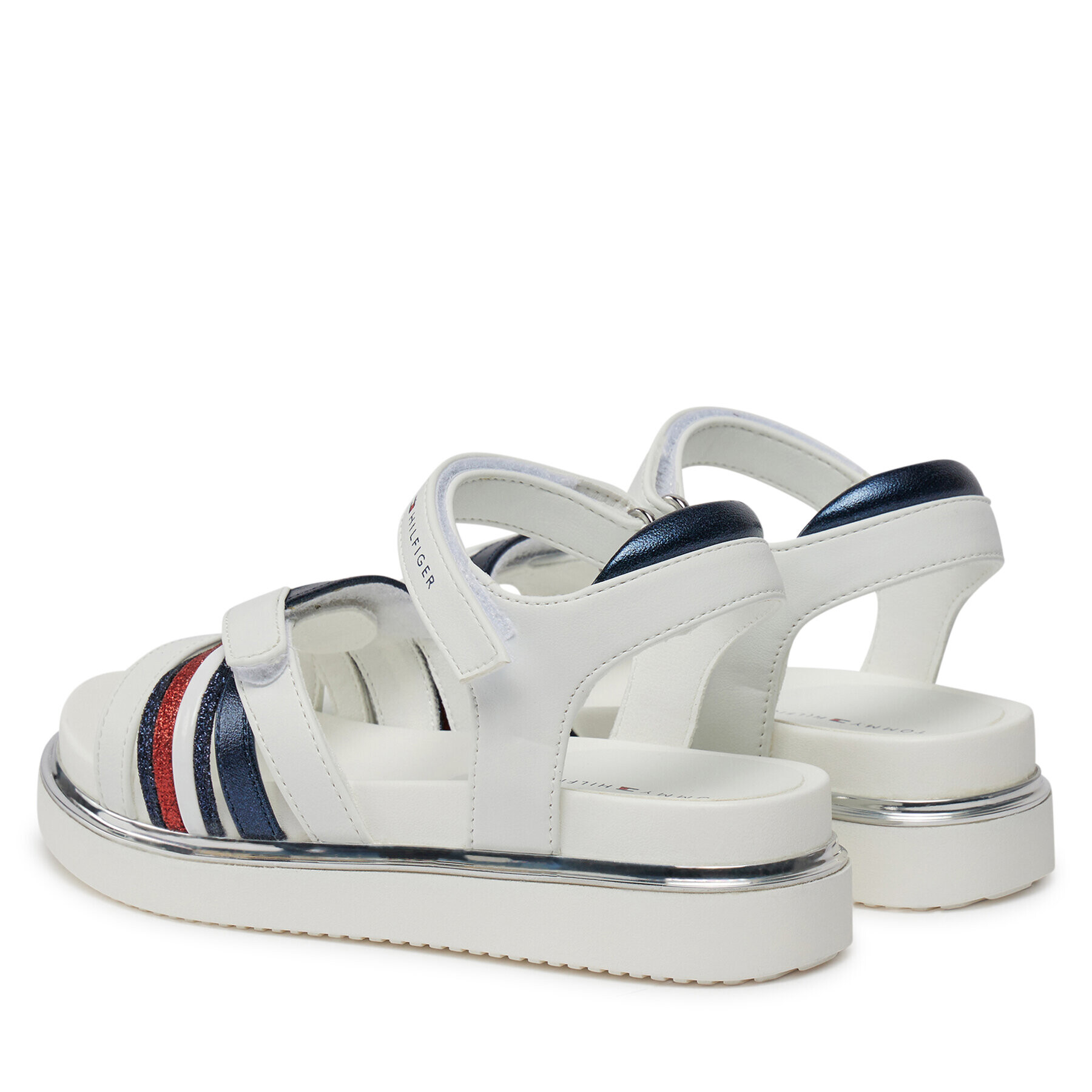 Tommy Hilfiger Сандали Velcro Sandal T3A2-33240-0273 M Бял - Pepit.bg