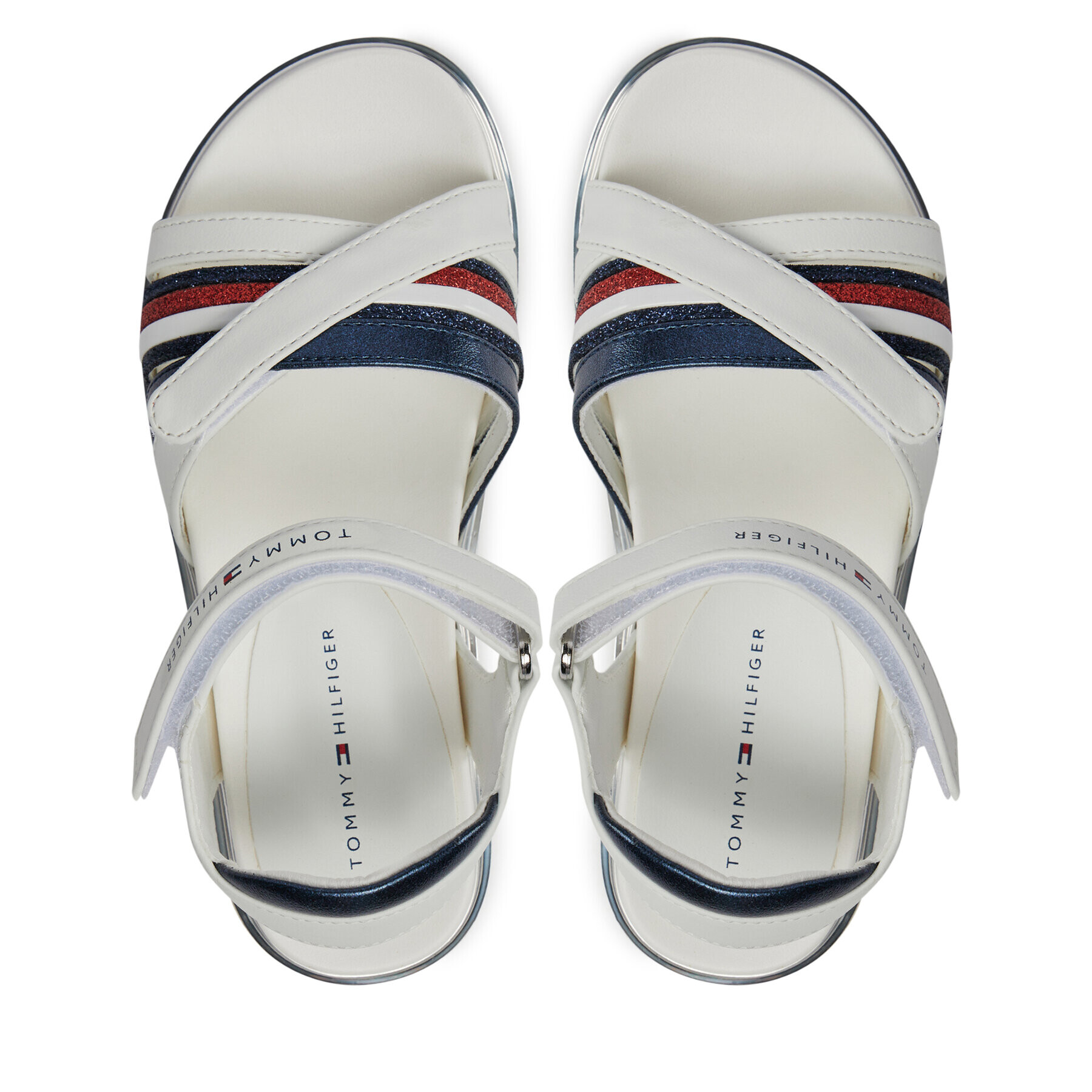 Tommy Hilfiger Сандали Velcro Sandal T3A2-33240-0273 M Бял - Pepit.bg