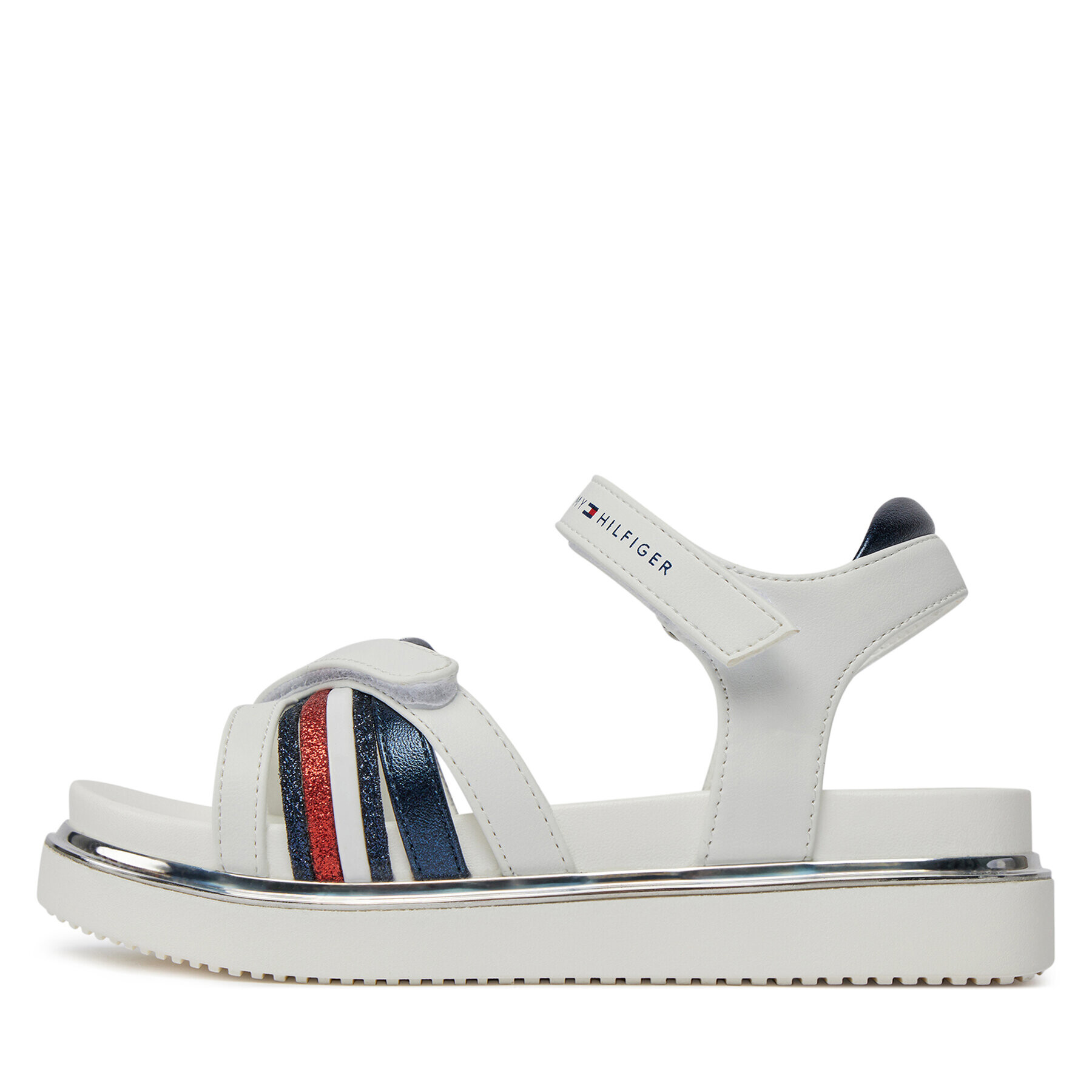 Tommy Hilfiger Сандали Velcro Sandal T3A2-33240-0273 M Бял - Pepit.bg