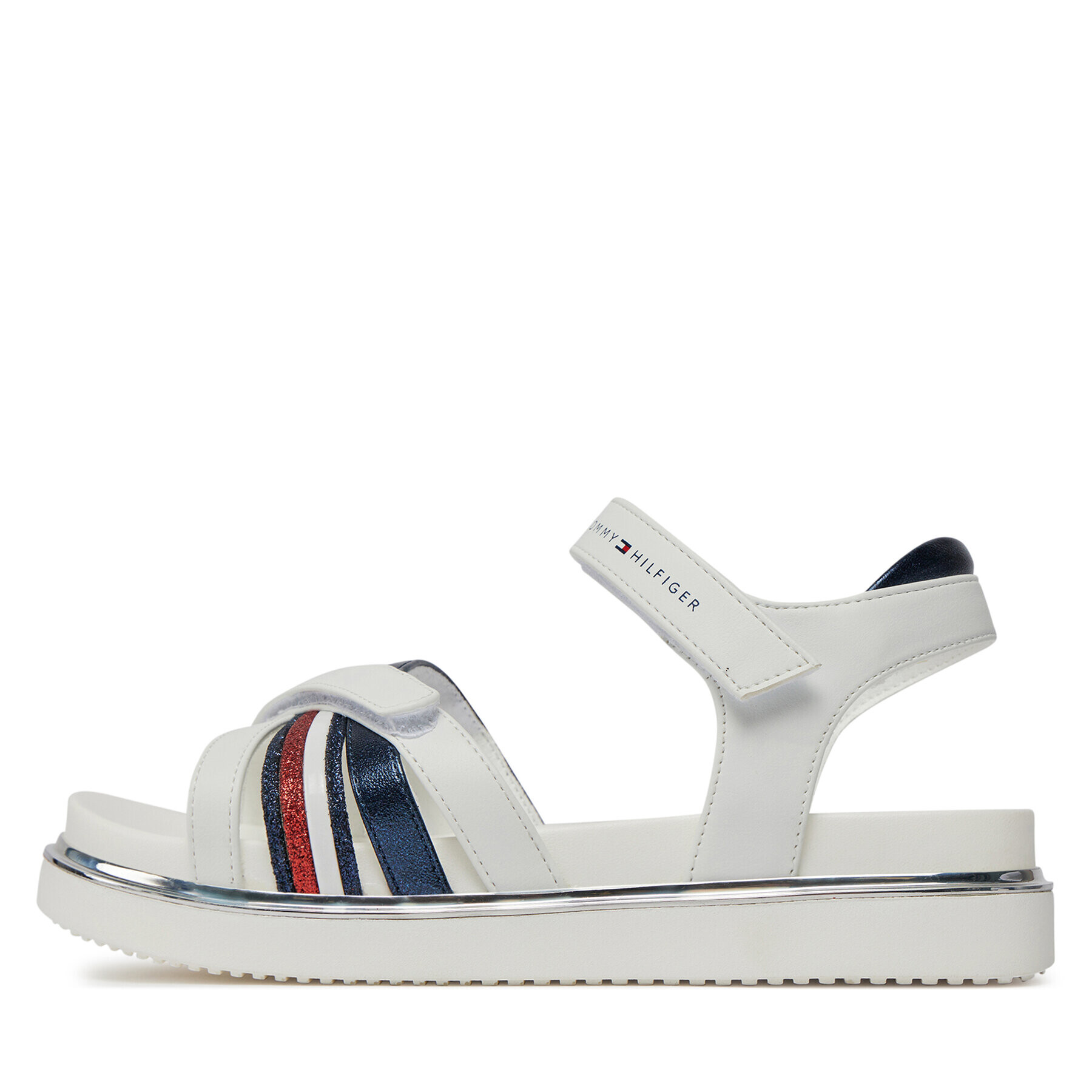Tommy Hilfiger Сандали Velcro Sandal T3A2-33240-0273 S Бял - Pepit.bg