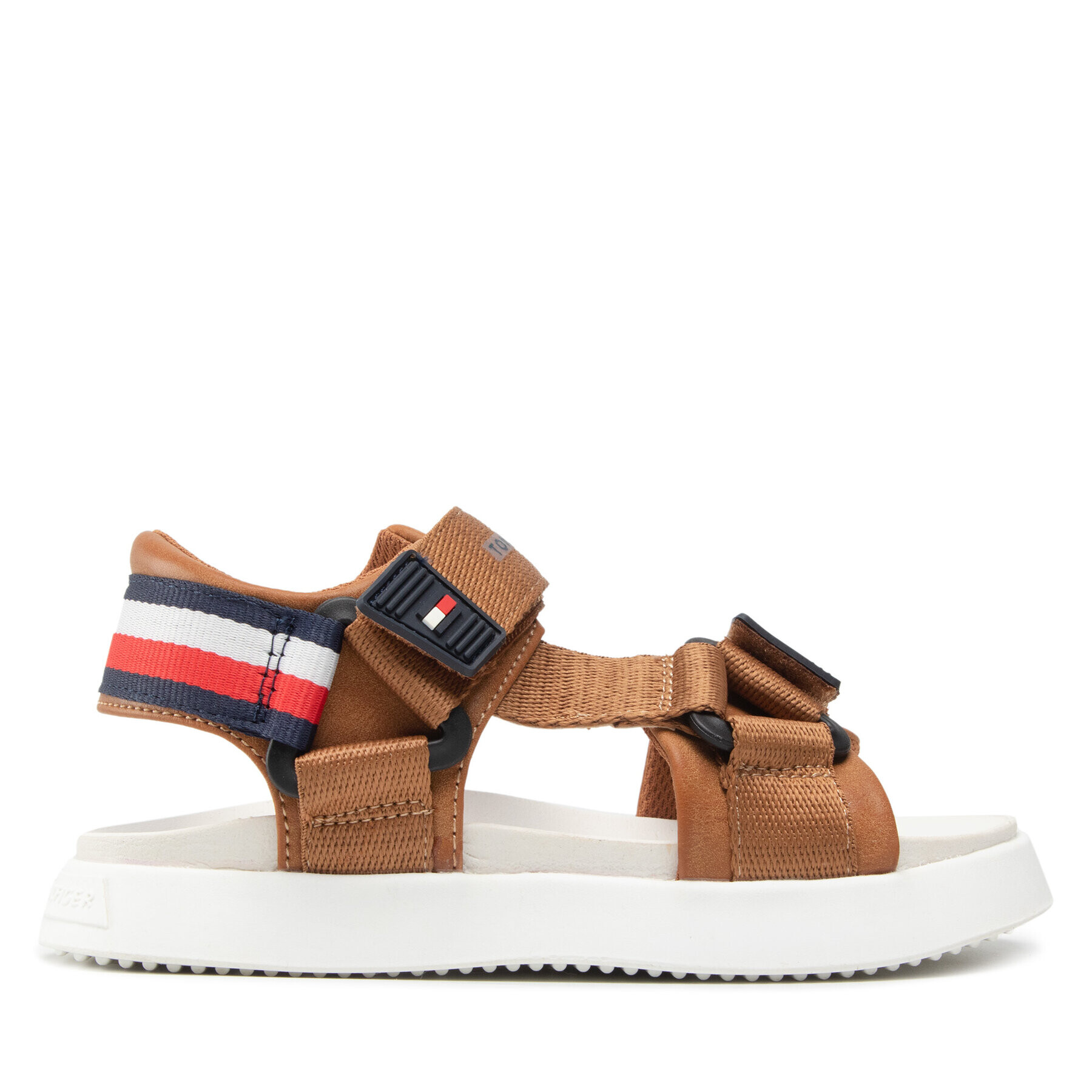 Tommy Hilfiger Сандали Velcro Sandal T3B2-32256-0208 M Кафяв - Pepit.bg