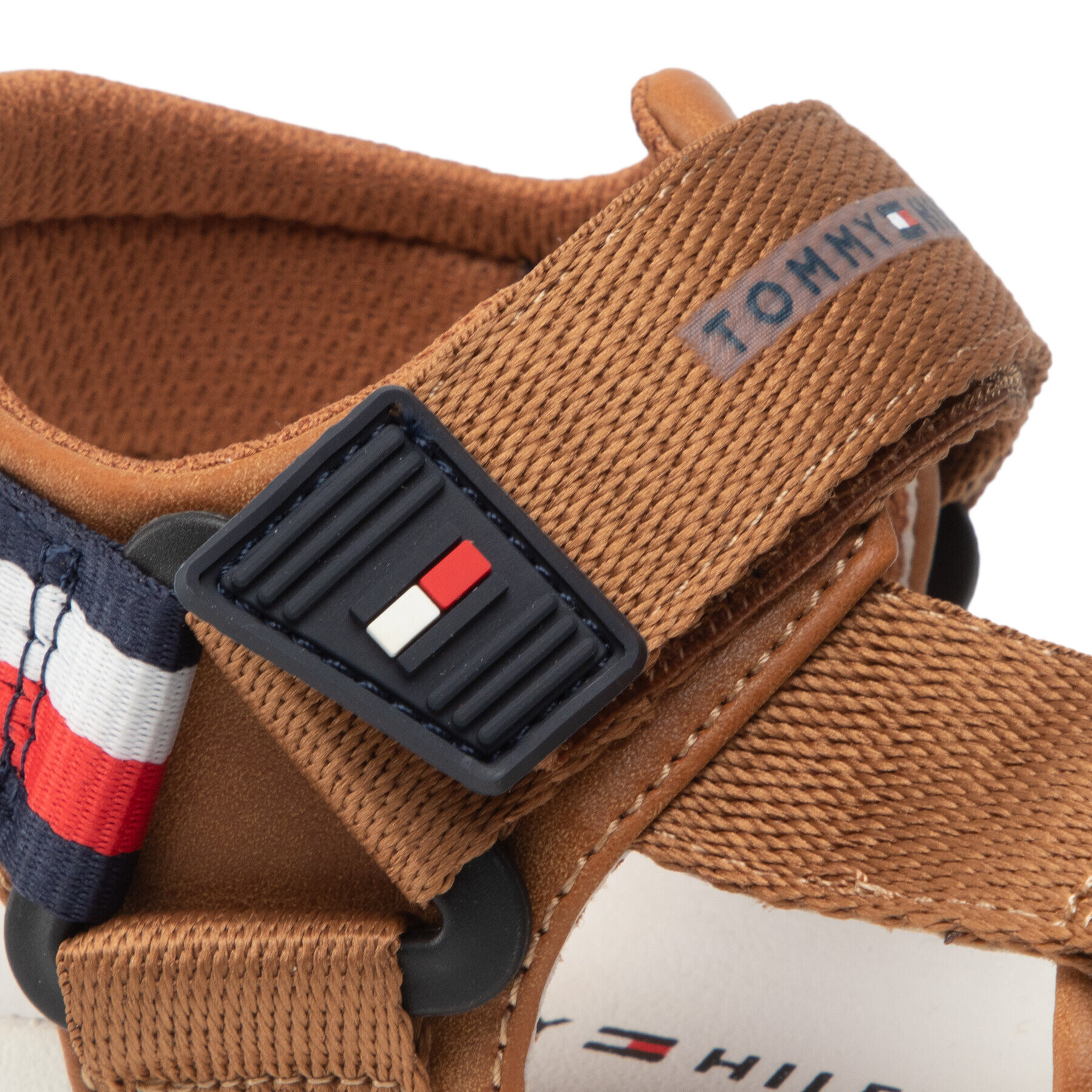 Tommy Hilfiger Сандали Velcro Sandal T3B2-32256-0208 M Кафяв - Pepit.bg