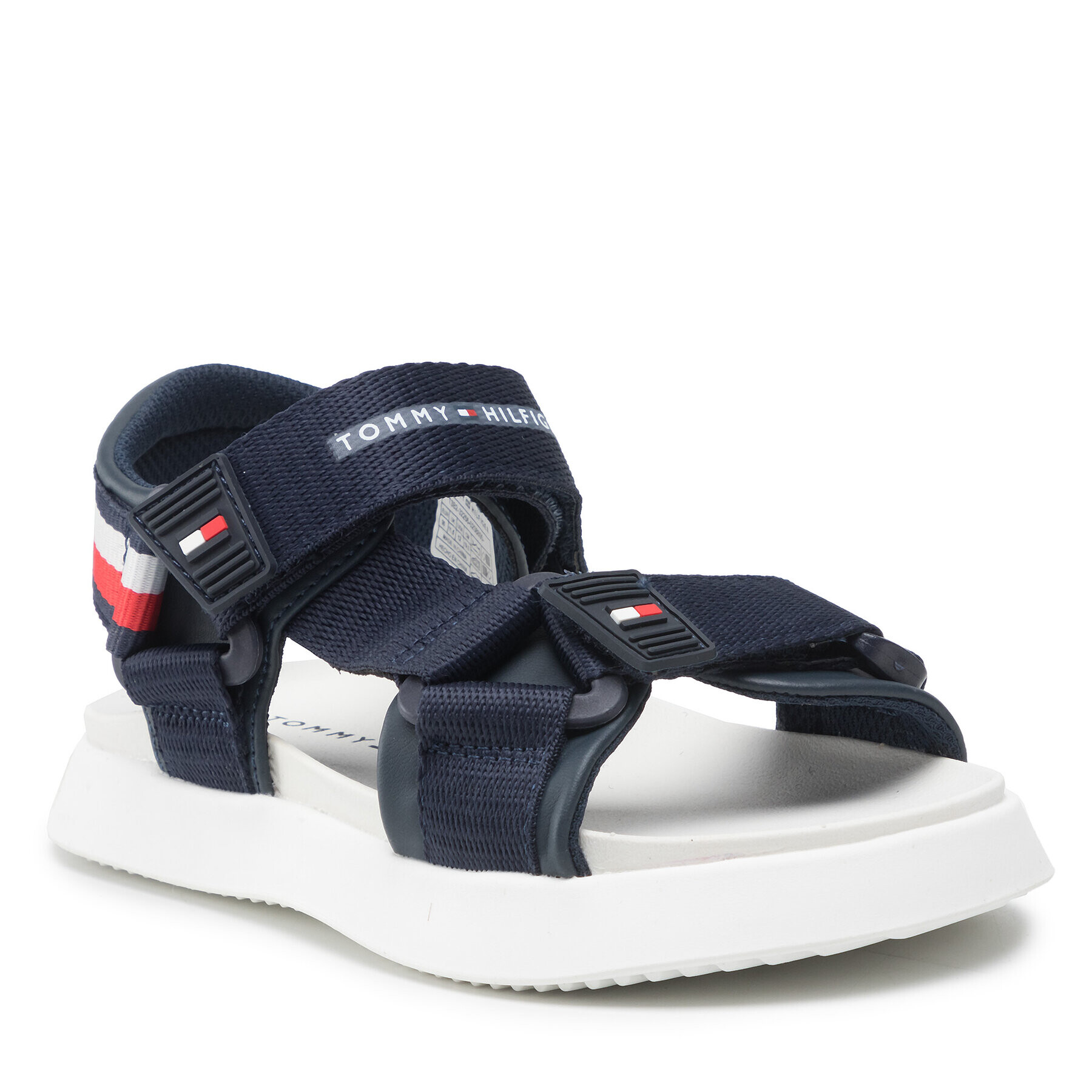 Tommy Hilfiger Сандали Velcro Sandal T3B2-32256-0208 M Тъмносин - Pepit.bg