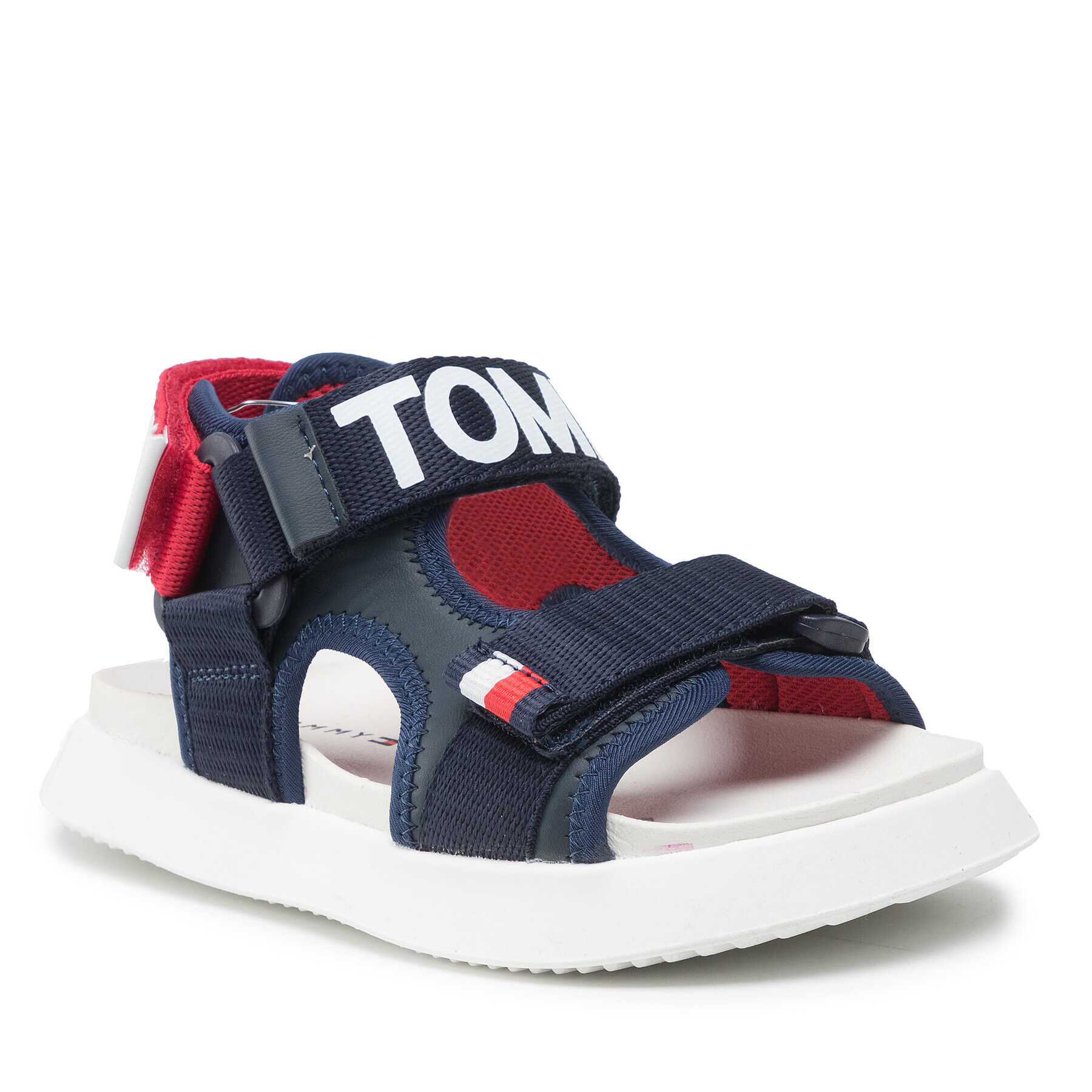 Tommy Hilfiger Сандали Velcro Sandal T3B2-32257-0208 M Тъмносин - Pepit.bg