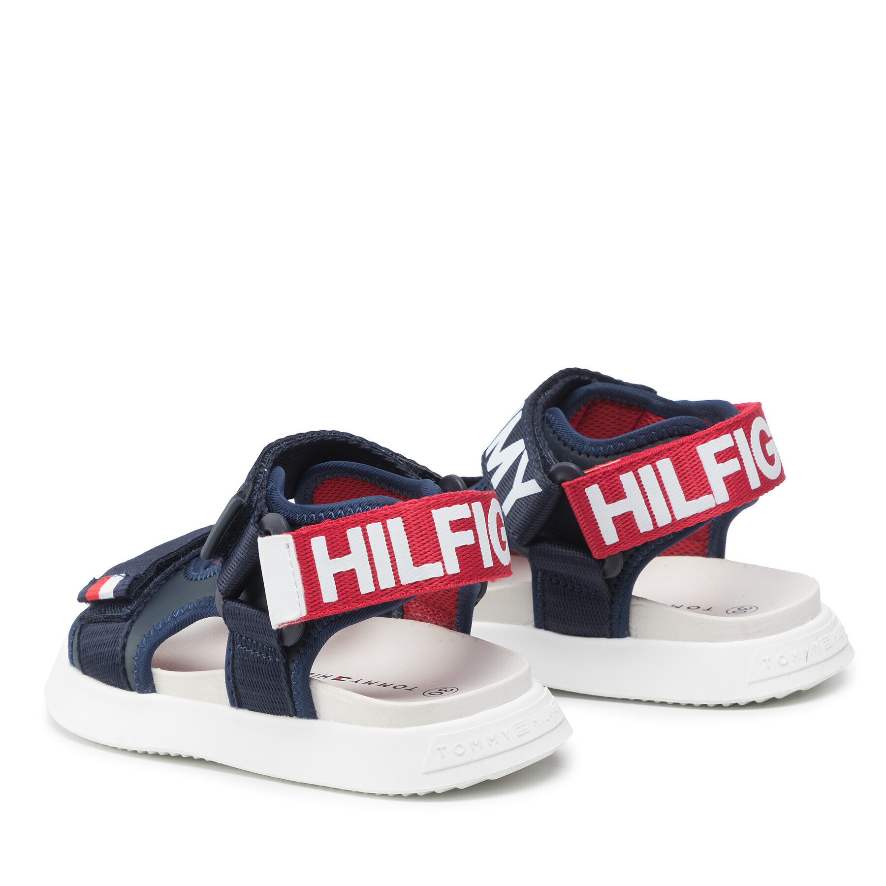 Tommy Hilfiger Сандали Velcro Sandal T3B2-32257-0208 M Тъмносин - Pepit.bg