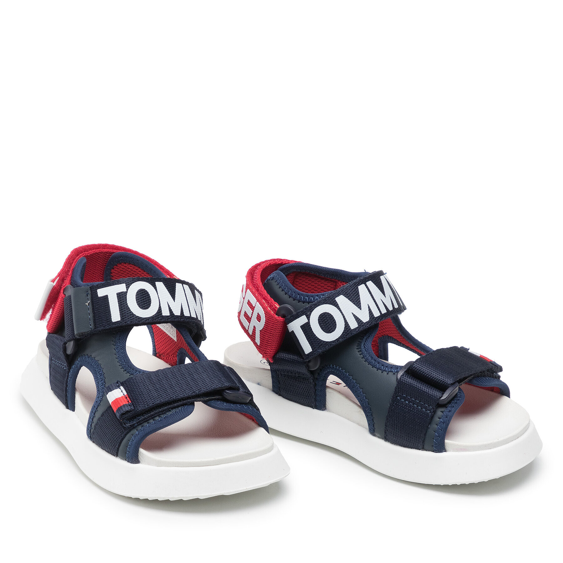 Tommy Hilfiger Сандали Velcro Sandal T3B2-32257-0208 M Тъмносин - Pepit.bg