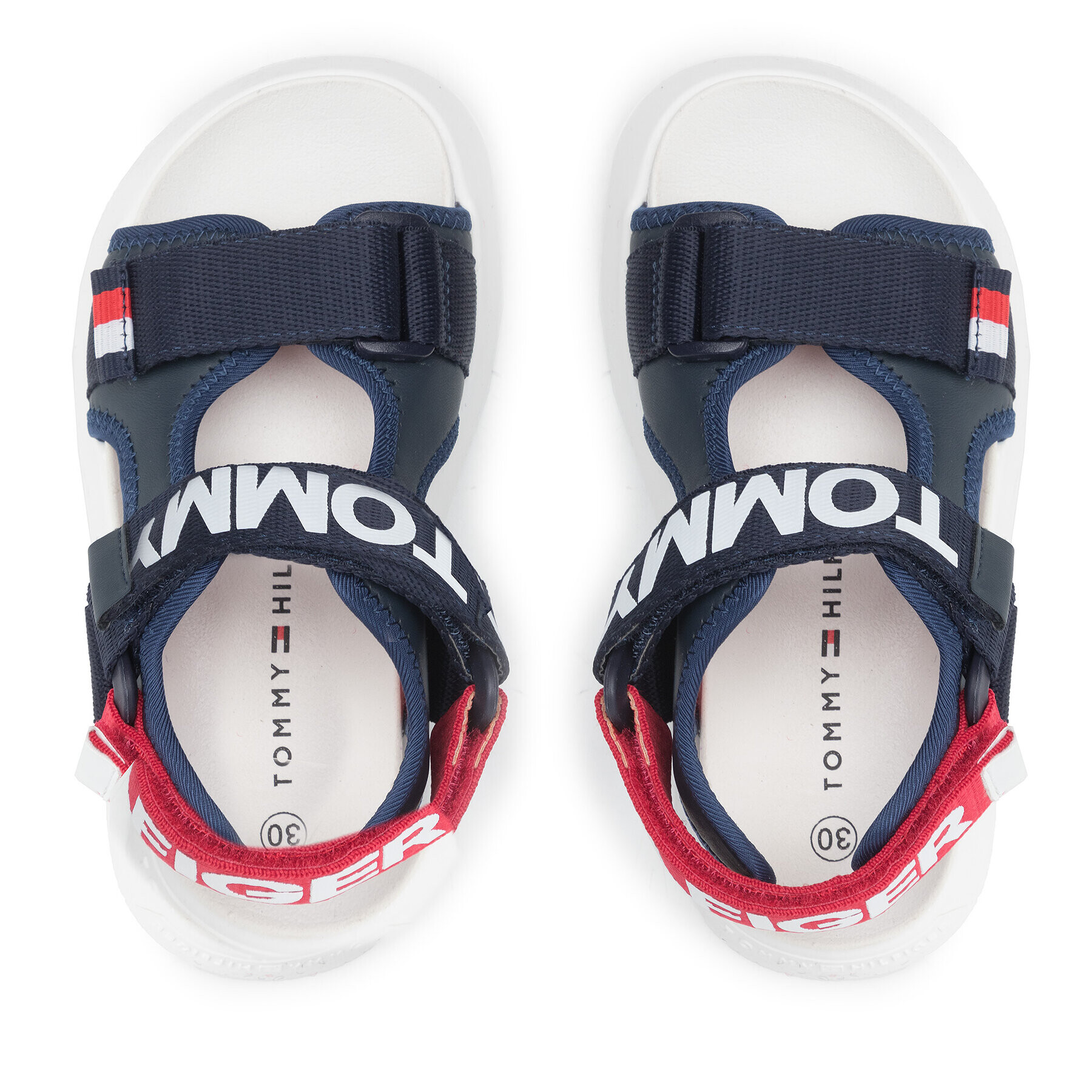 Tommy Hilfiger Сандали Velcro Sandal T3B2-32257-0208 M Тъмносин - Pepit.bg