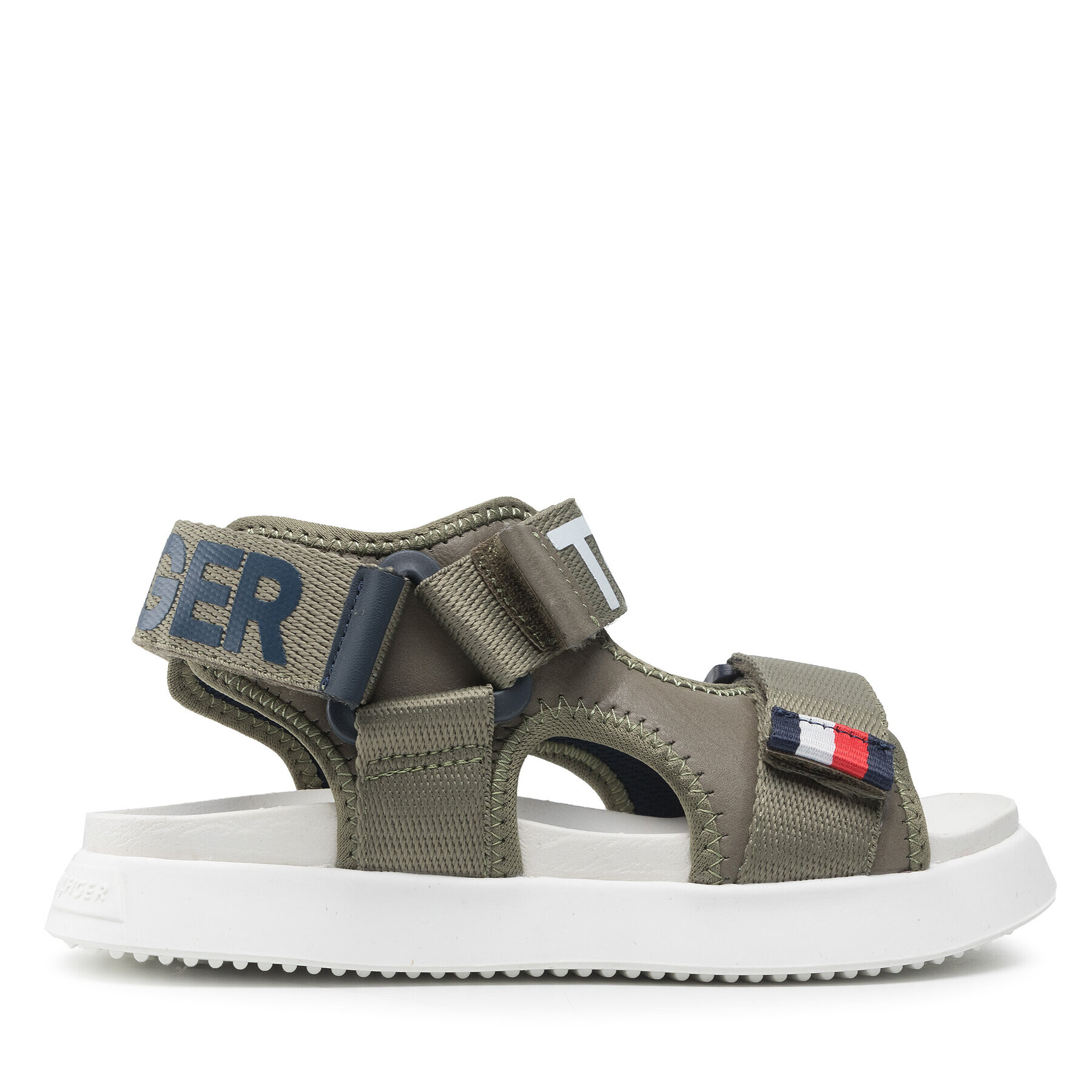 Tommy Hilfiger Сандали Velcro Sandal T3B2-32257-0208 M Зелен - Pepit.bg