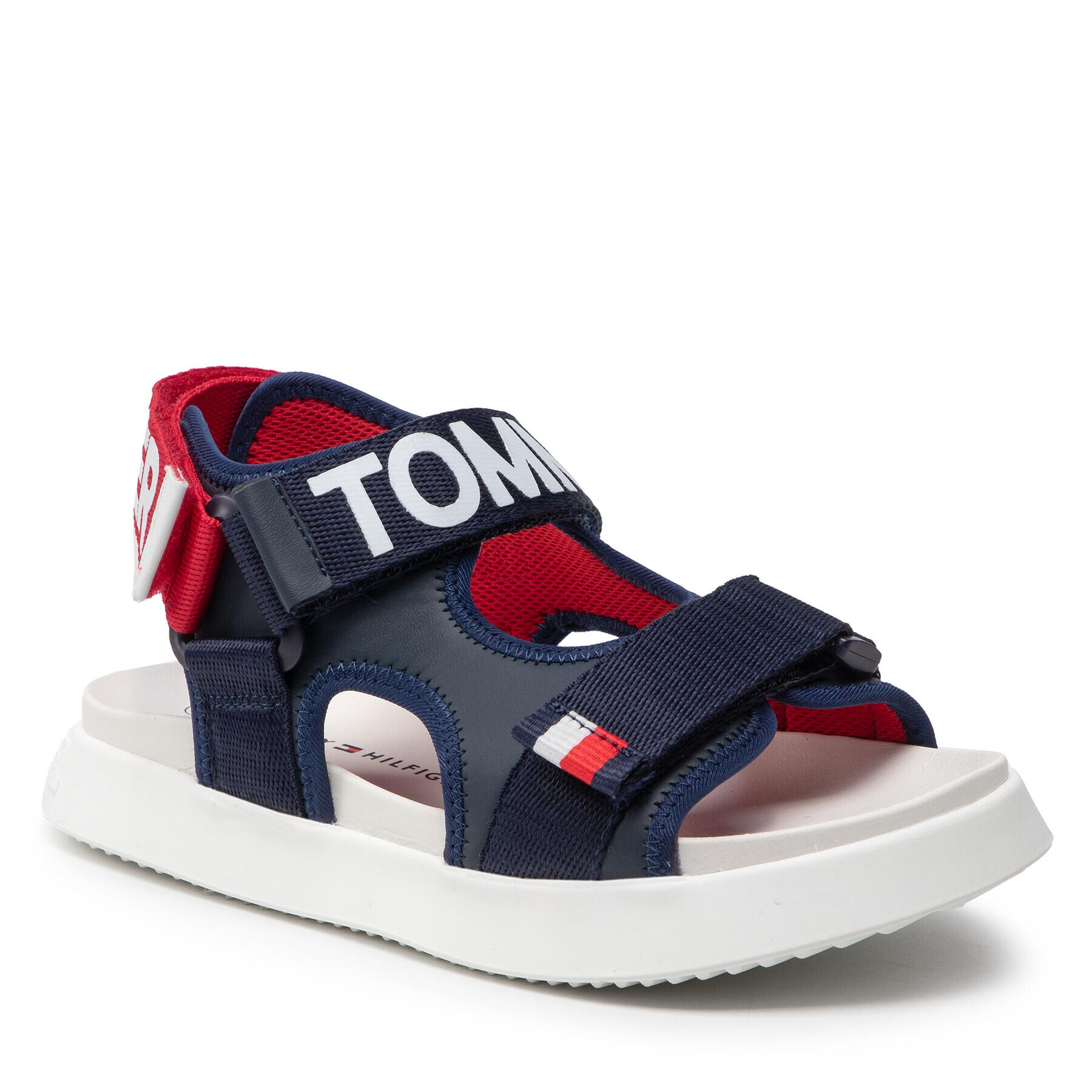 Tommy Hilfiger Сандали Velcro Sandal T3B2-32257-0208 S Тъмносин - Pepit.bg