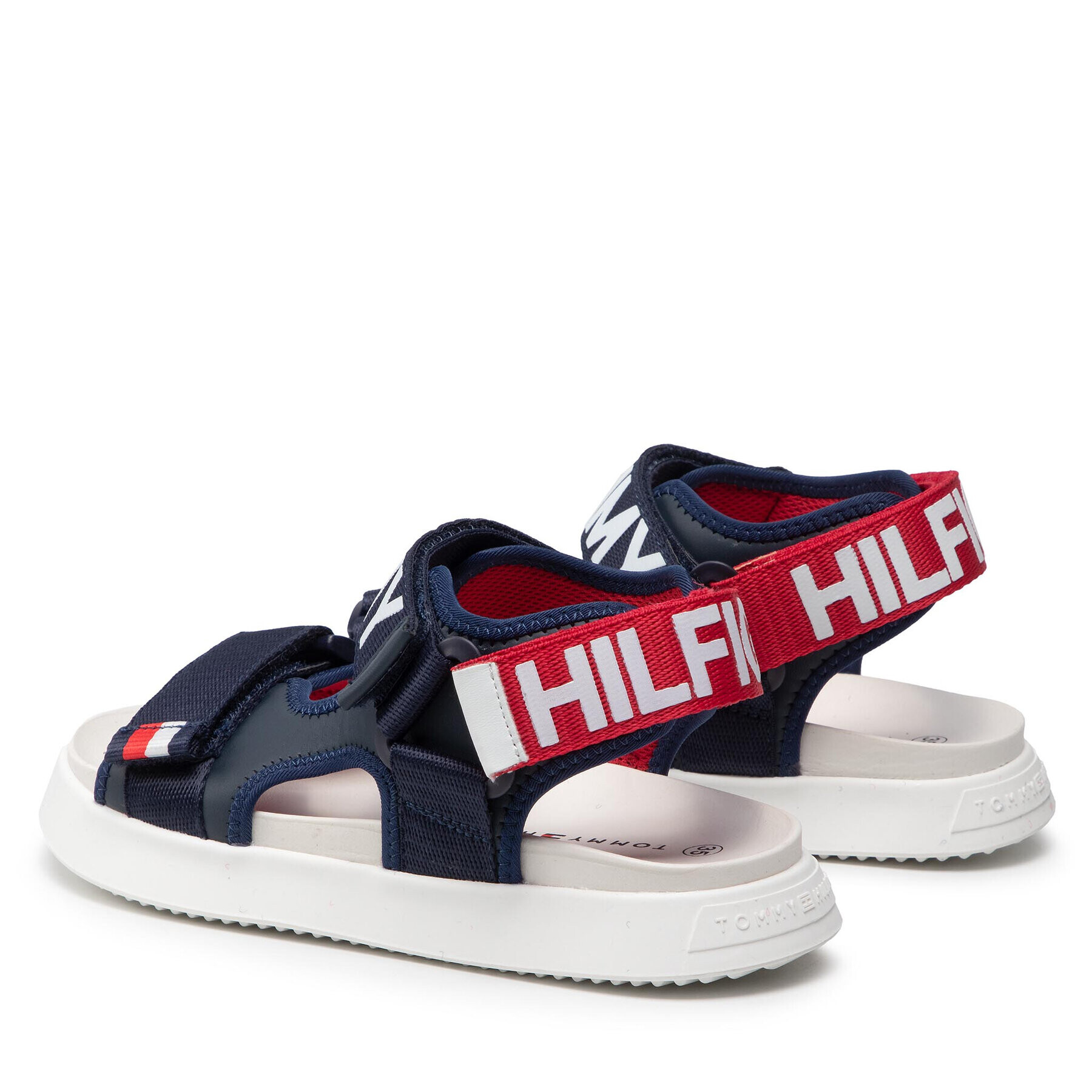 Tommy Hilfiger Сандали Velcro Sandal T3B2-32257-0208 S Тъмносин - Pepit.bg