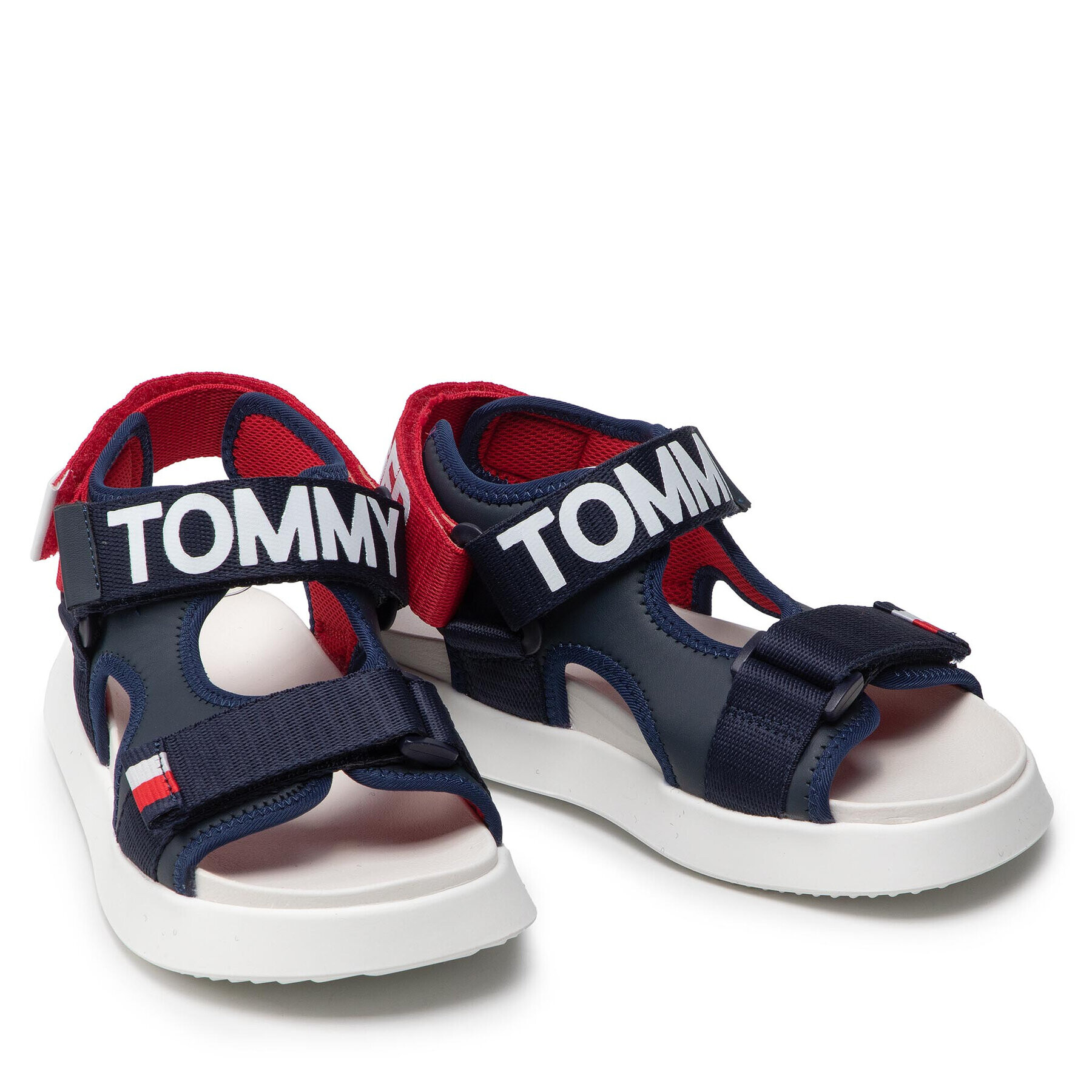 Tommy Hilfiger Сандали Velcro Sandal T3B2-32257-0208 S Тъмносин - Pepit.bg