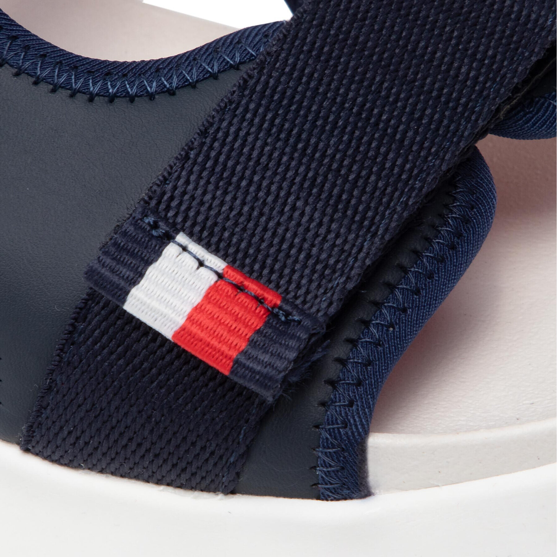 Tommy Hilfiger Сандали Velcro Sandal T3B2-32257-0208 S Тъмносин - Pepit.bg