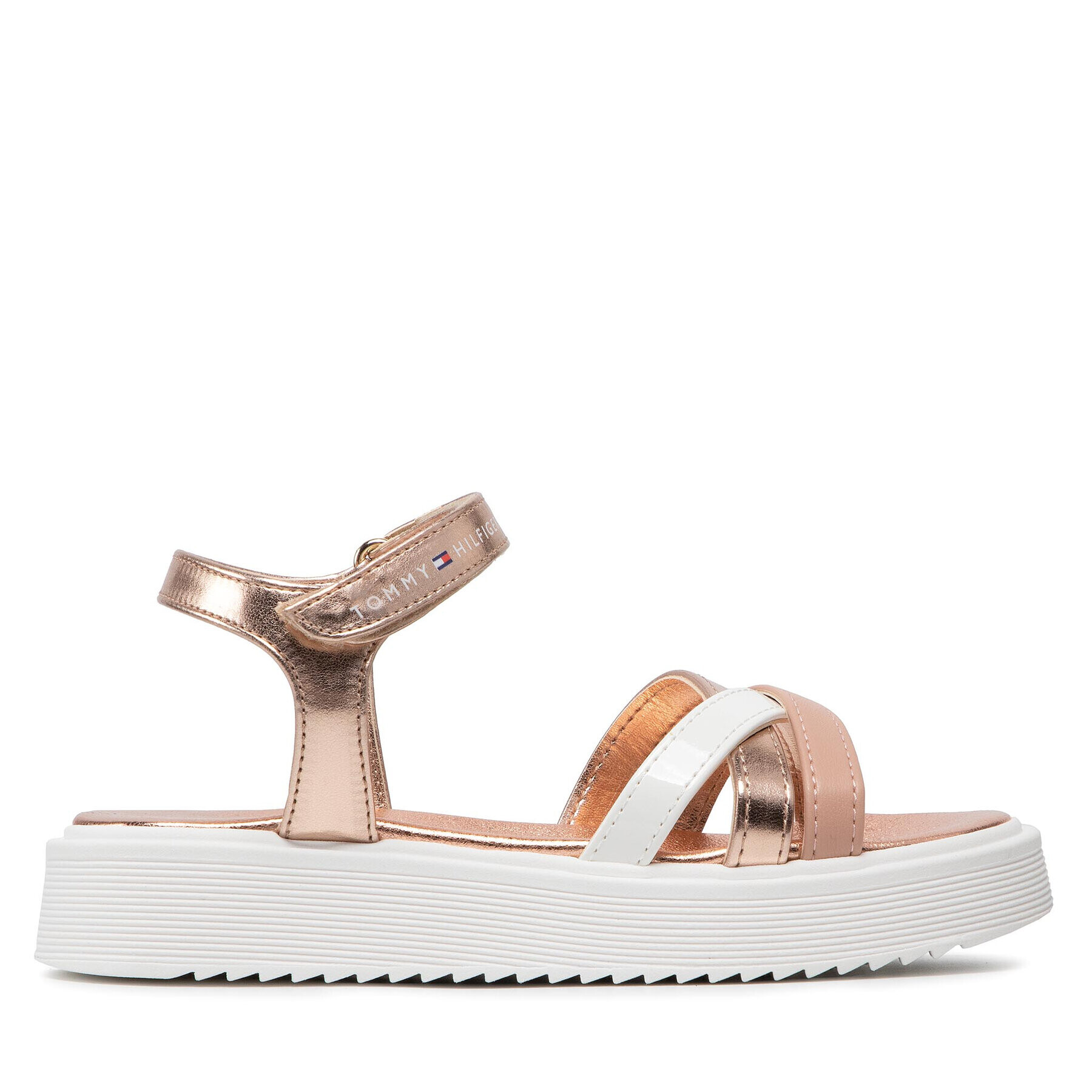 Tommy Hilfiger Сандали Velcro Sandal T4A2-32183-1195 M Розов - Pepit.bg