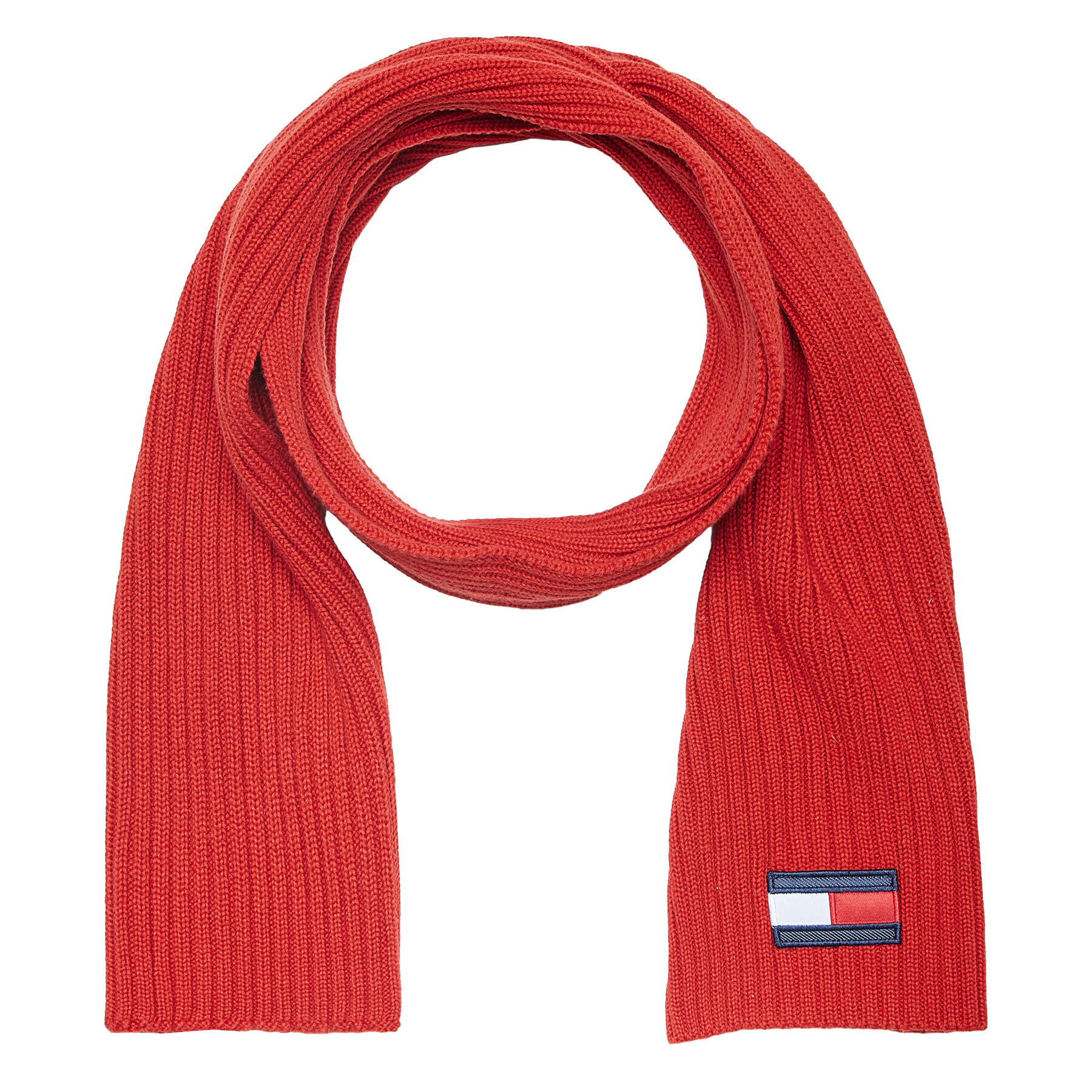 Tommy Hilfiger Шал Big Flag AU0AU01567 Червен - Pepit.bg