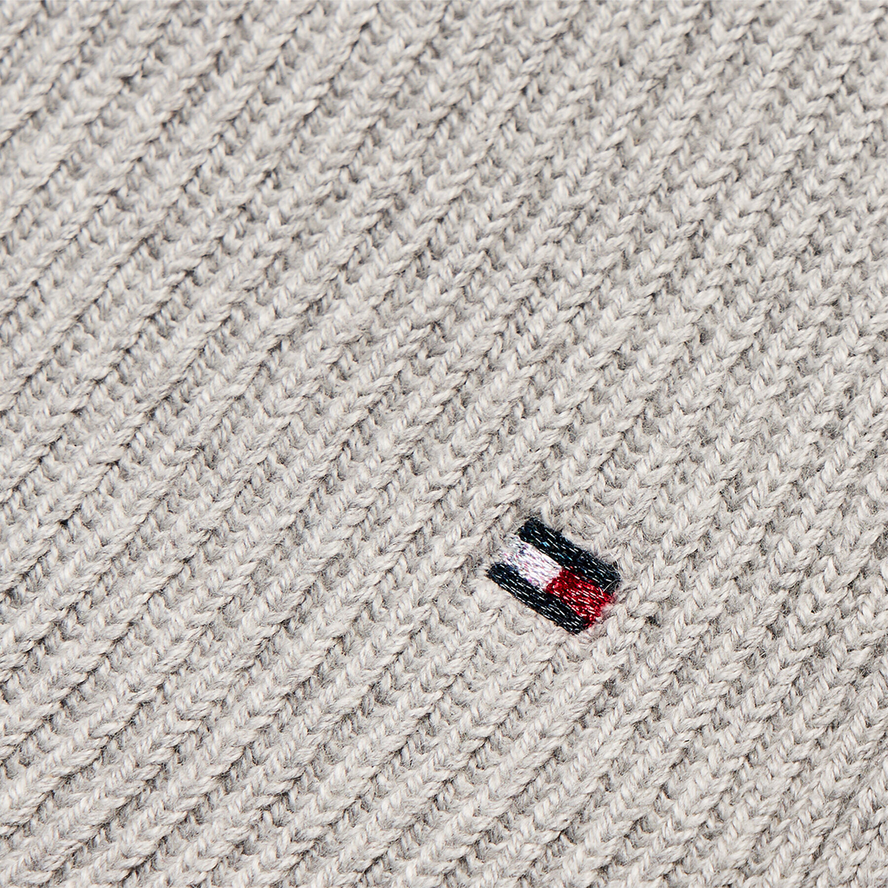 Tommy Hilfiger Шал Essential Flag Knit AW0AW13887 Сив - Pepit.bg