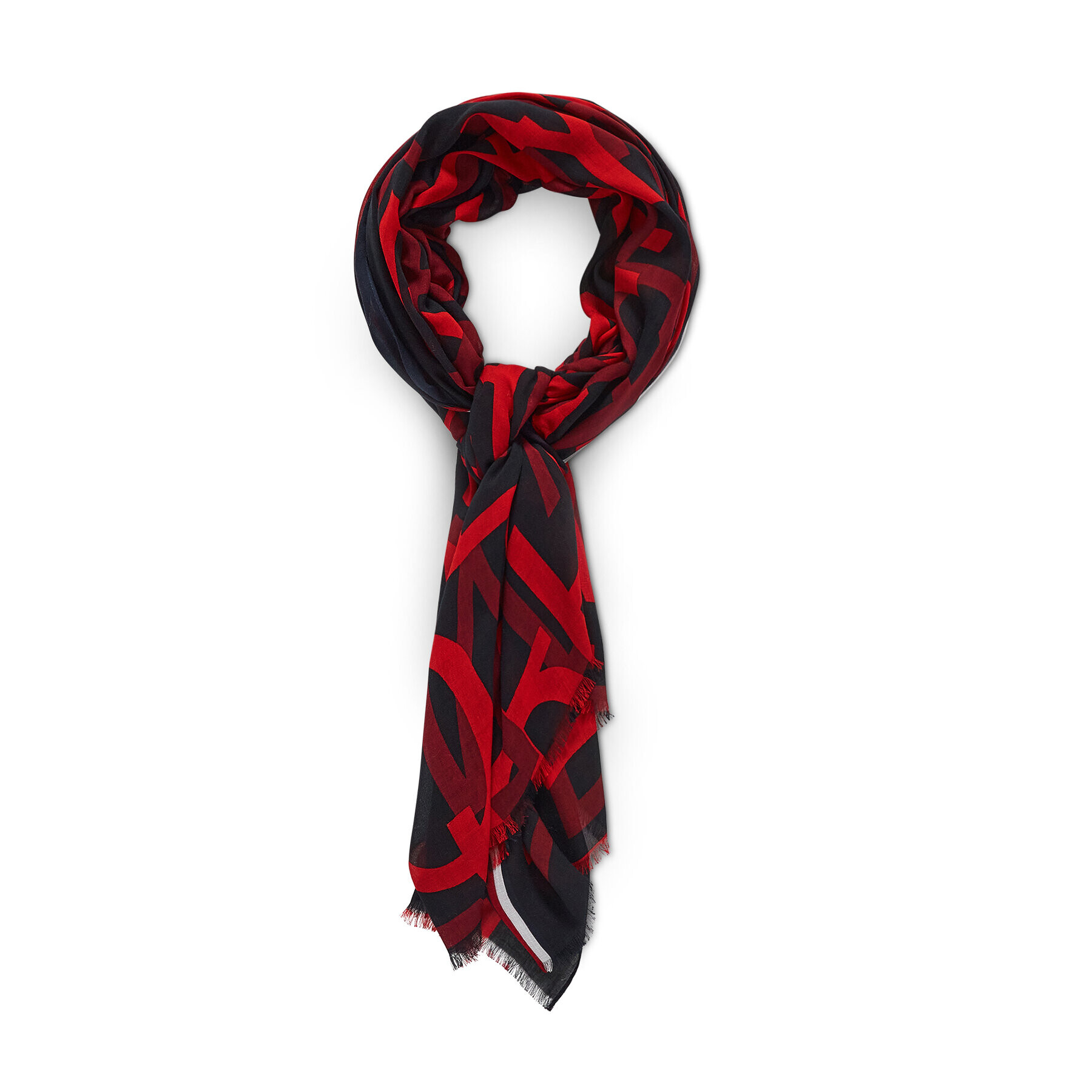 Tommy Hilfiger Шал Fresh Aop Modal Scarf AW0AW10840 Тъмносин - Pepit.bg