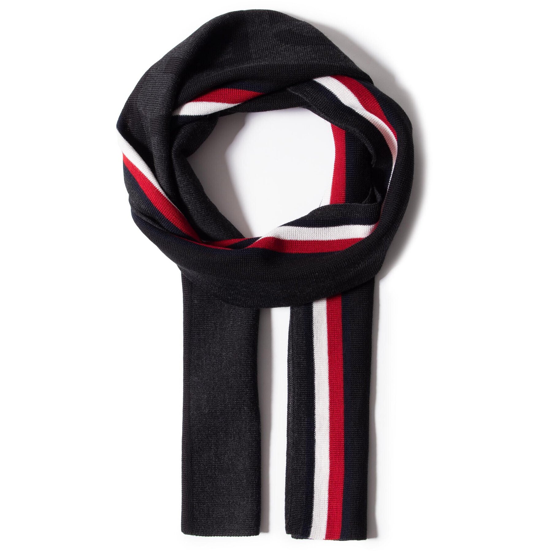 Tommy Hilfiger Шал Hilfiger Scarf AM0AM06556 Черен - Pepit.bg