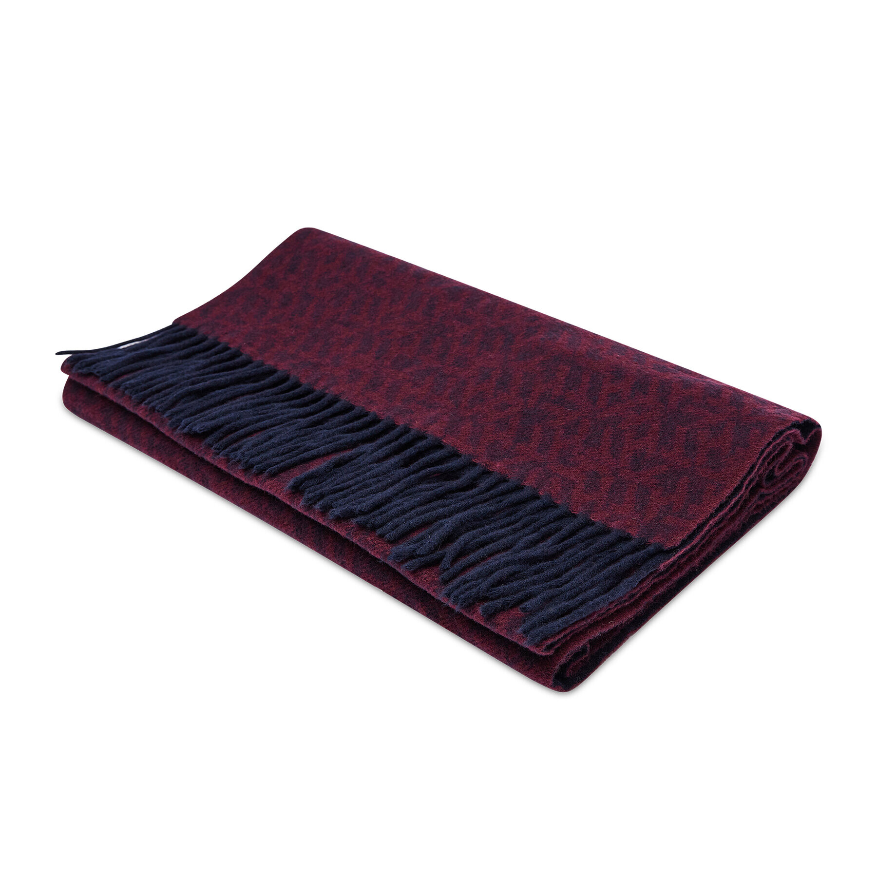 Tommy Hilfiger Шал Monogram Double Face Scarf AM0AM08032 Бордо - Pepit.bg