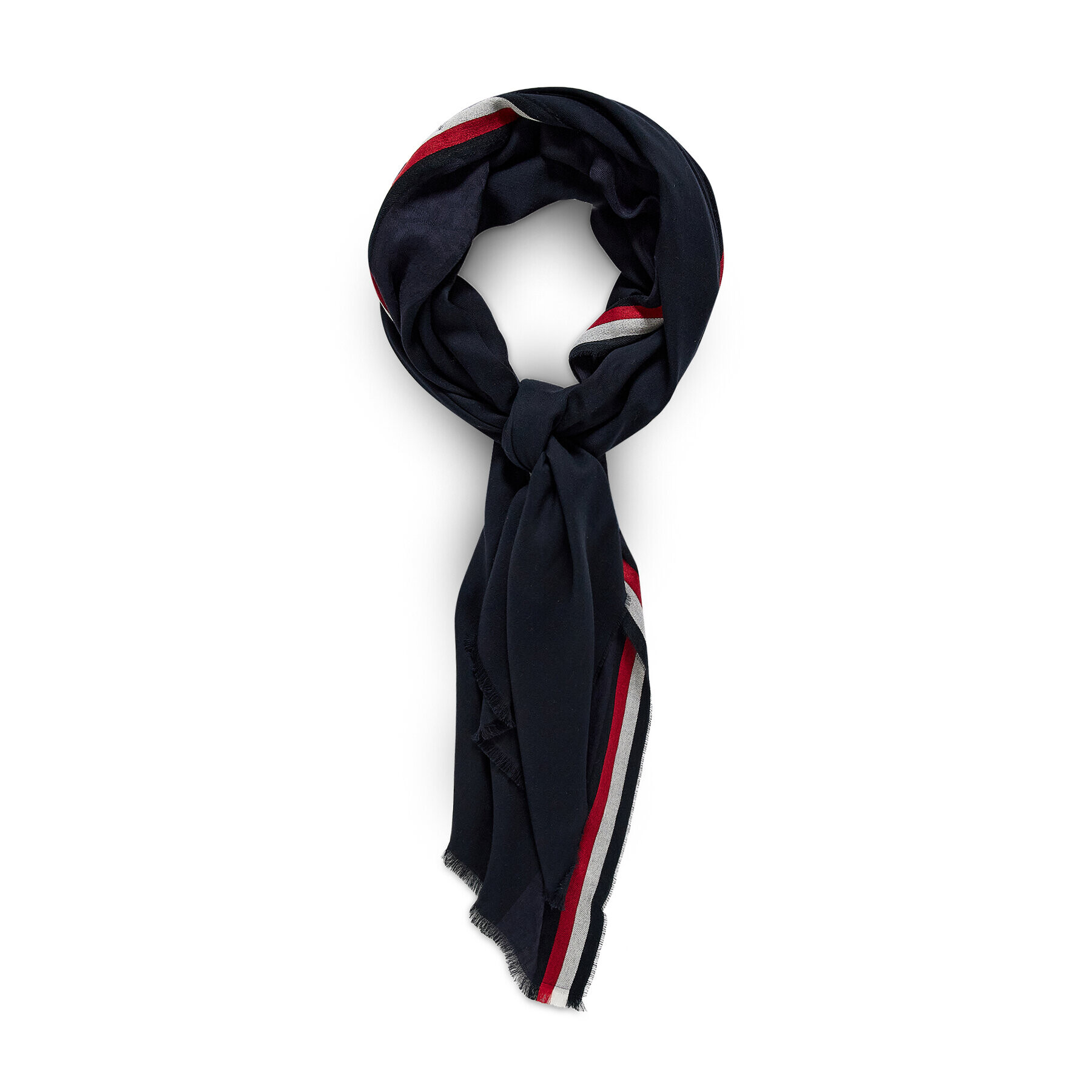 Tommy Hilfiger Шал Selvedge Scarf AM0AM07886 Тъмносин - Pepit.bg