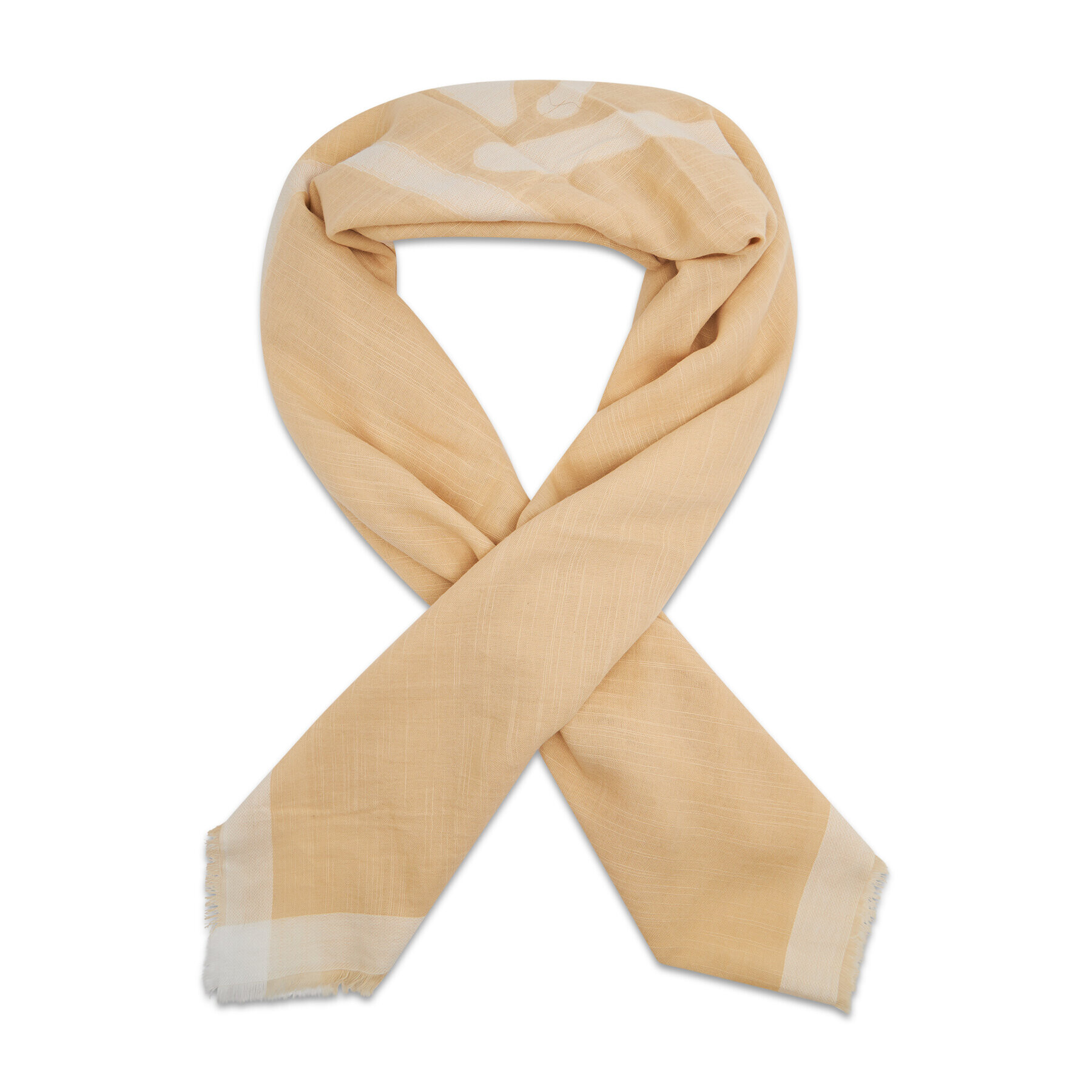 Tommy Hilfiger Шал Signature Scarf AW0AW09791 Бежов - Pepit.bg