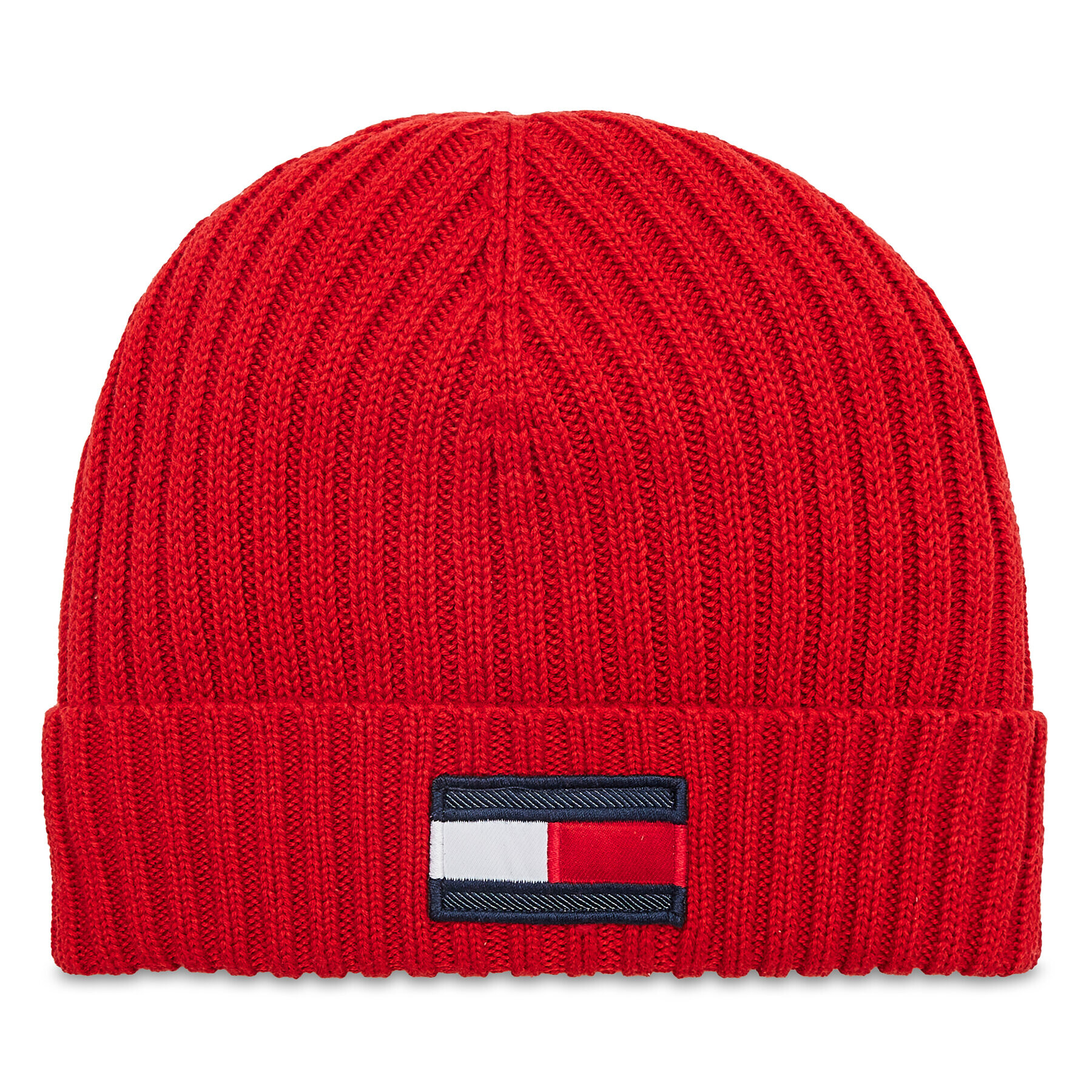 Tommy Hilfiger Шапка Big Flag AU0AU01585 Червен - Pepit.bg