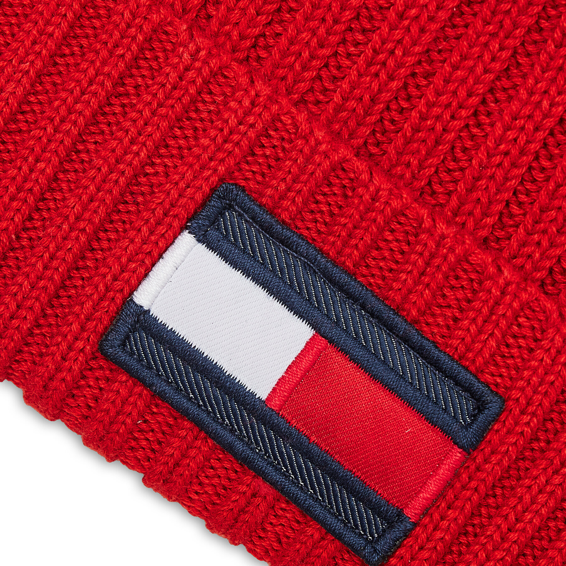 Tommy Hilfiger Шапка Big Flag AU0AU01585 Червен - Pepit.bg