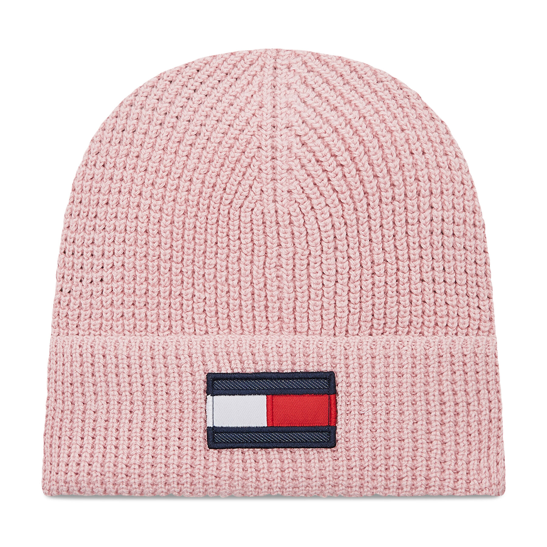 Tommy Hilfiger Шапка Big Flag Beanie AU0AU01500 Розов - Pepit.bg