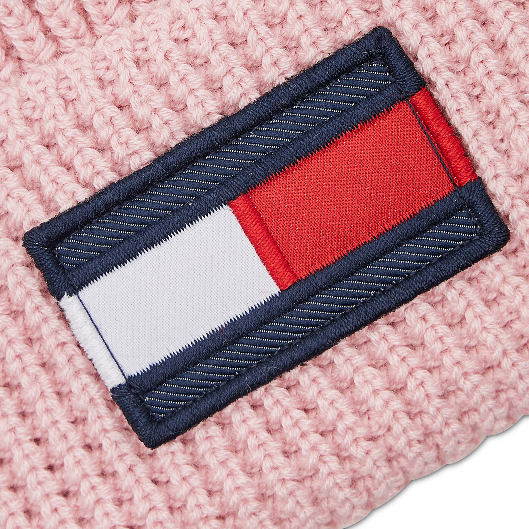 Tommy Hilfiger Шапка Big Flag Beanie AU0AU01500 Розов - Pepit.bg