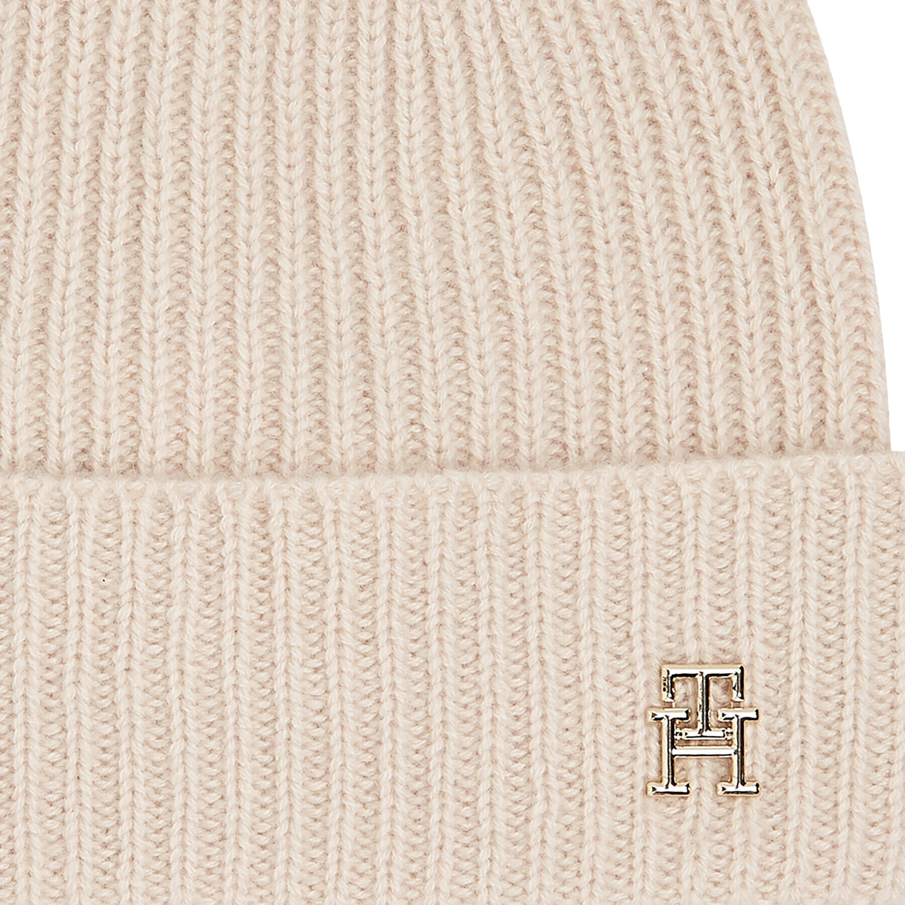 Tommy Hilfiger Шапка Cashmere Chic Beanie AW0AW15321 Бежов - Pepit.bg