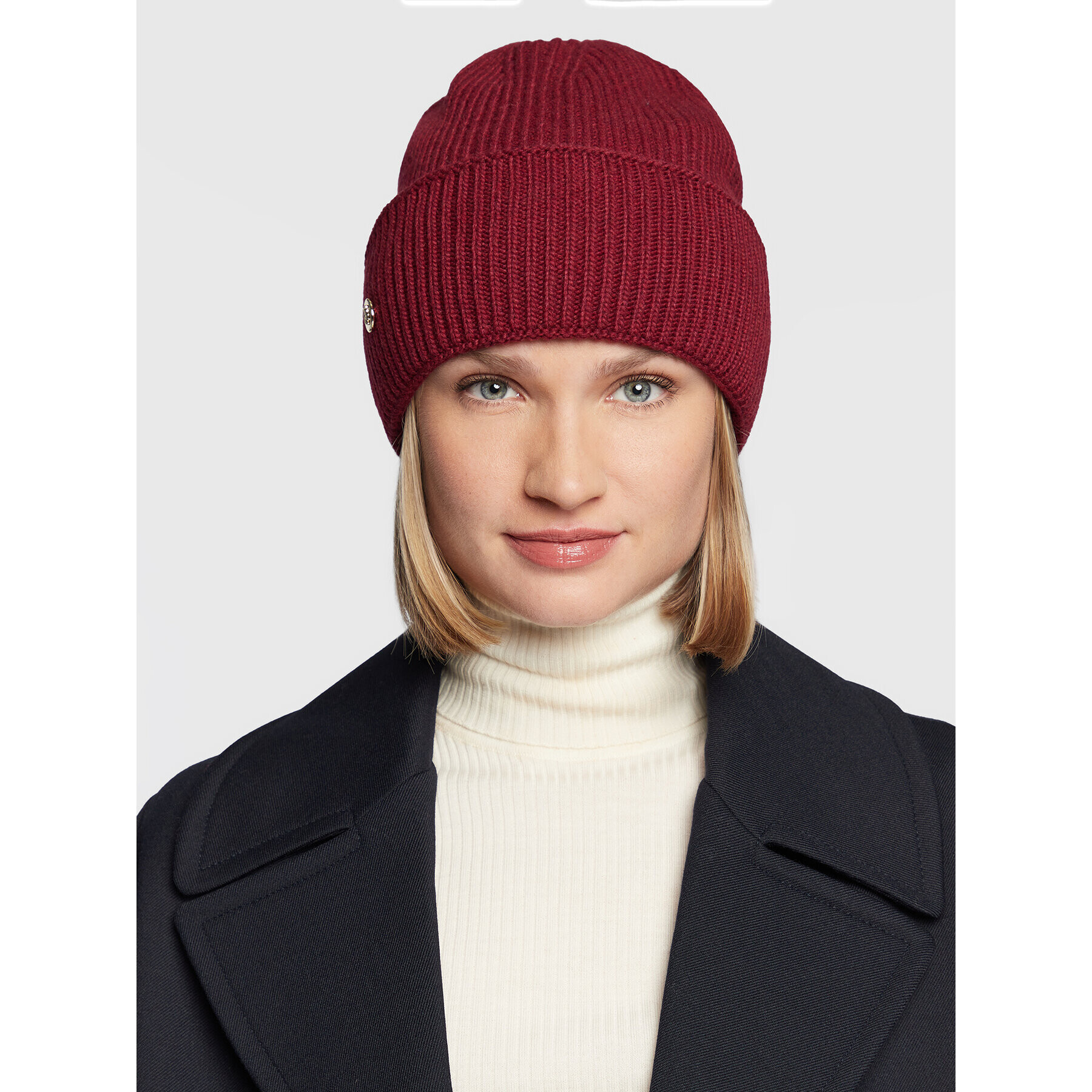 Tommy Hilfiger Шапка Elevated AW0AW13820 Бордо - Pepit.bg