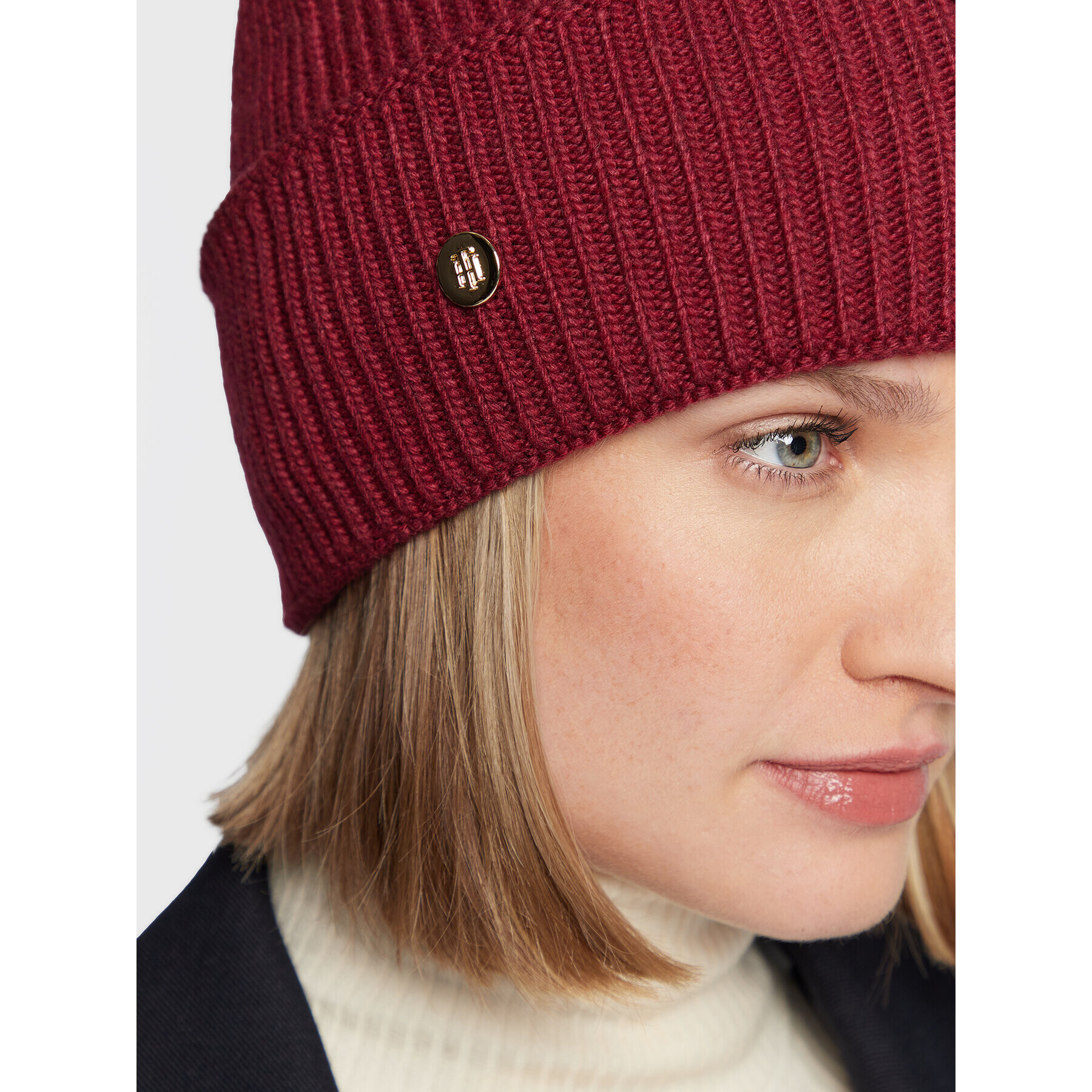 Tommy Hilfiger Шапка Elevated AW0AW13820 Бордо - Pepit.bg
