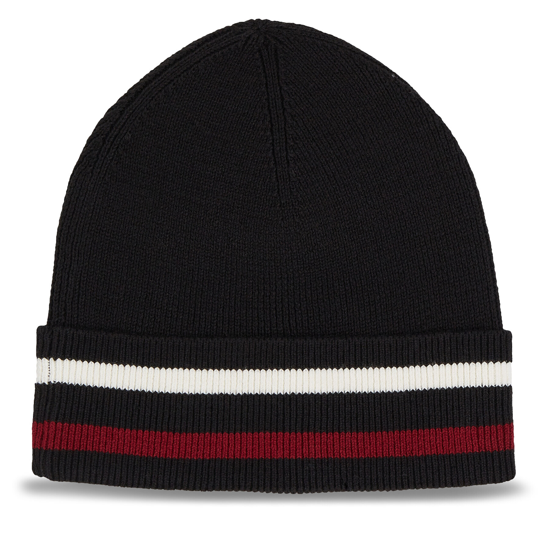 Tommy Hilfiger Шапка Elevated Wool Flag Beanie AM0AM11497 Черен - Pepit.bg