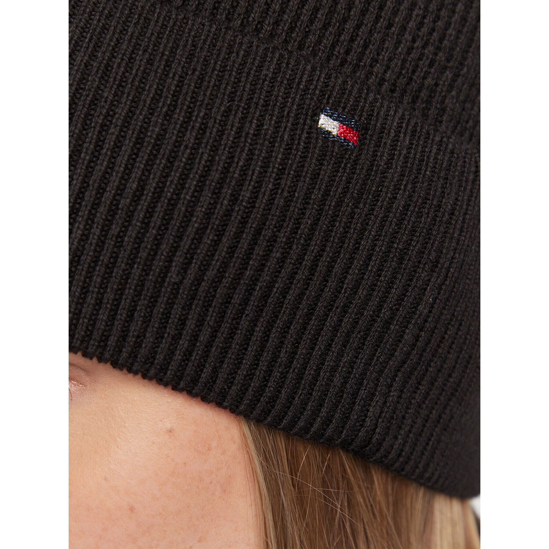 Tommy Hilfiger Шапка Essential AW0AW13819 Черен - Pepit.bg