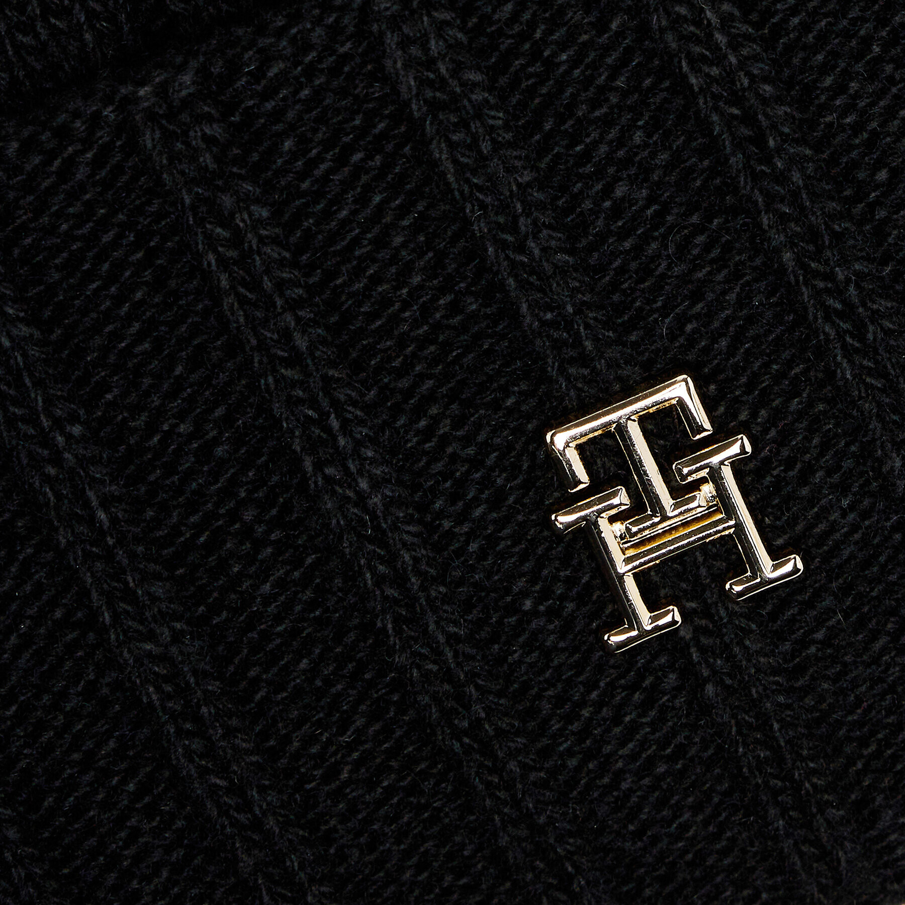 Tommy Hilfiger Шапка Essential Chic Beanie AW0AW15779 Черен - Pepit.bg