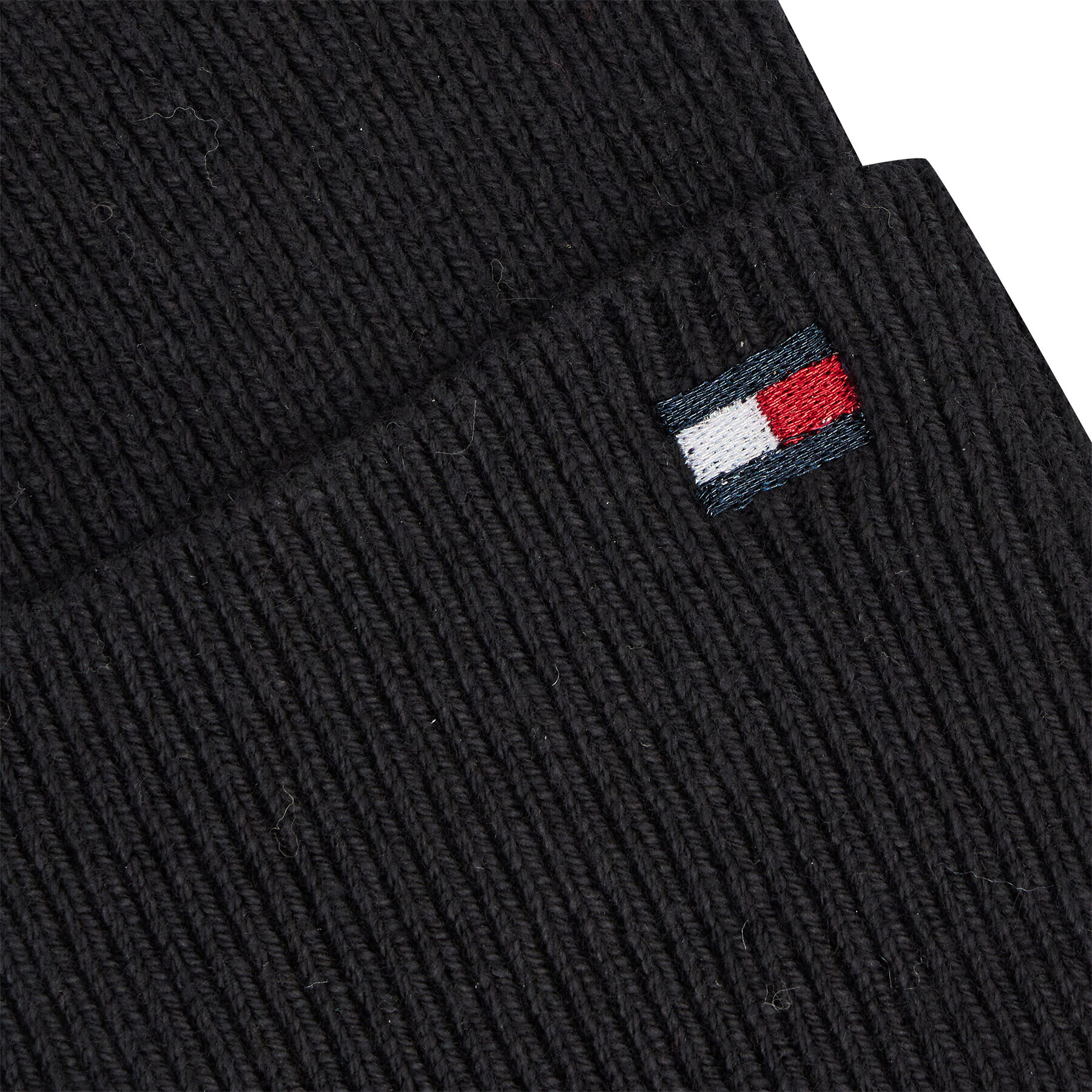 Tommy Hilfiger Шапка Essential Knit Beanie AW0AW10625 Черен - Pepit.bg