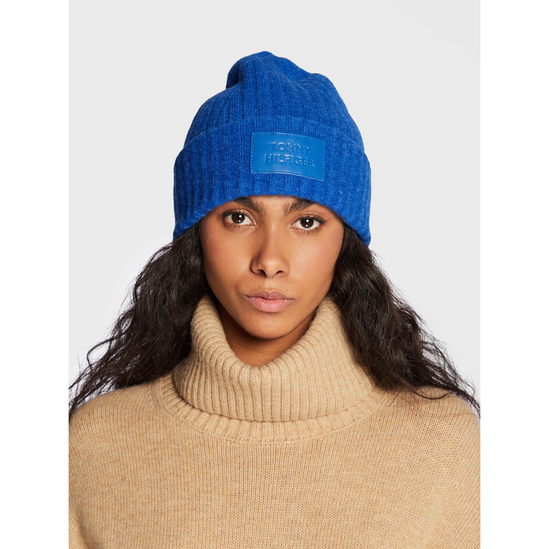 Tommy Hilfiger Шапка Modern Beanie AW0AW13767 Син - Pepit.bg