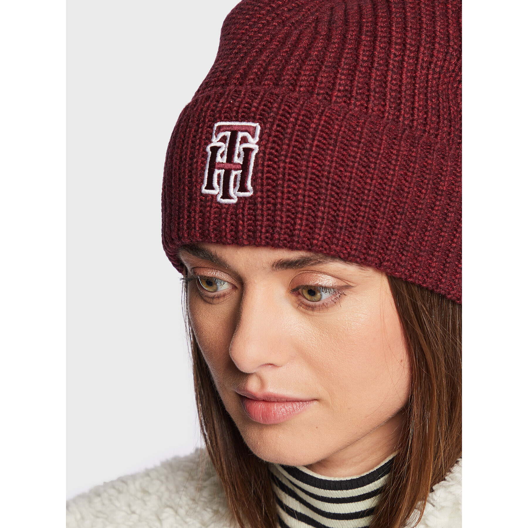 Tommy Hilfiger Шапка Prep AW0AW14032 Бордо - Pepit.bg