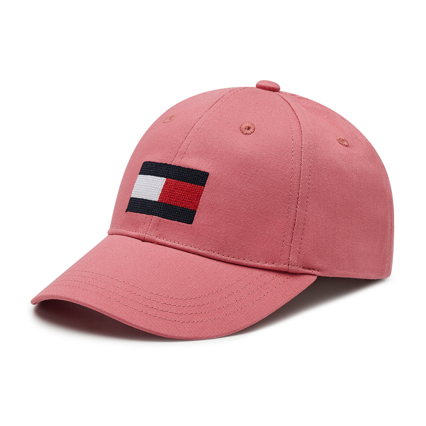 Tommy Hilfiger Шапка с козирка Big Flag Cap AU0AU01281 Розов - Pepit.bg