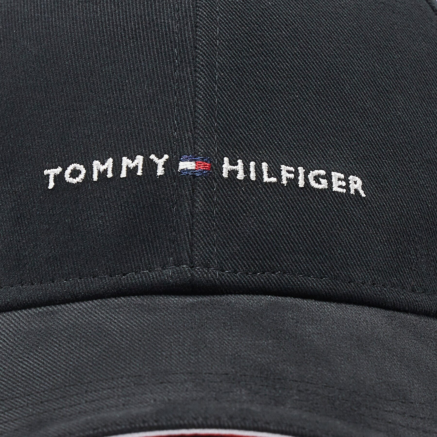 Tommy Hilfiger Шапка с козирка Corporate AM0AM10536 Черен - Pepit.bg