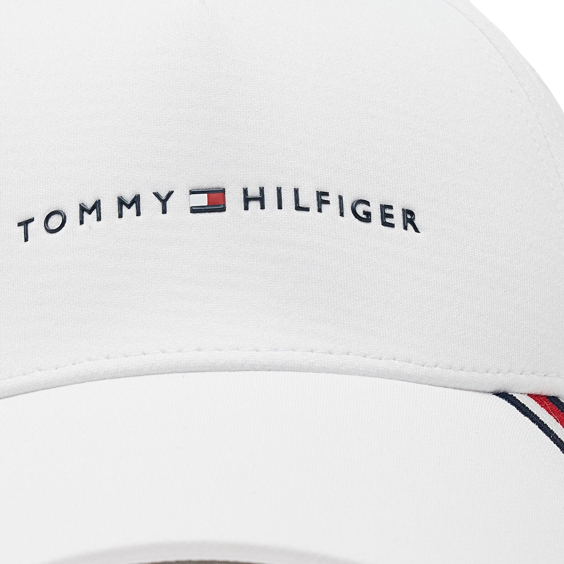 Tommy Hilfiger Шапка с козирка Downtown AM0AM10865 Бял - Pepit.bg