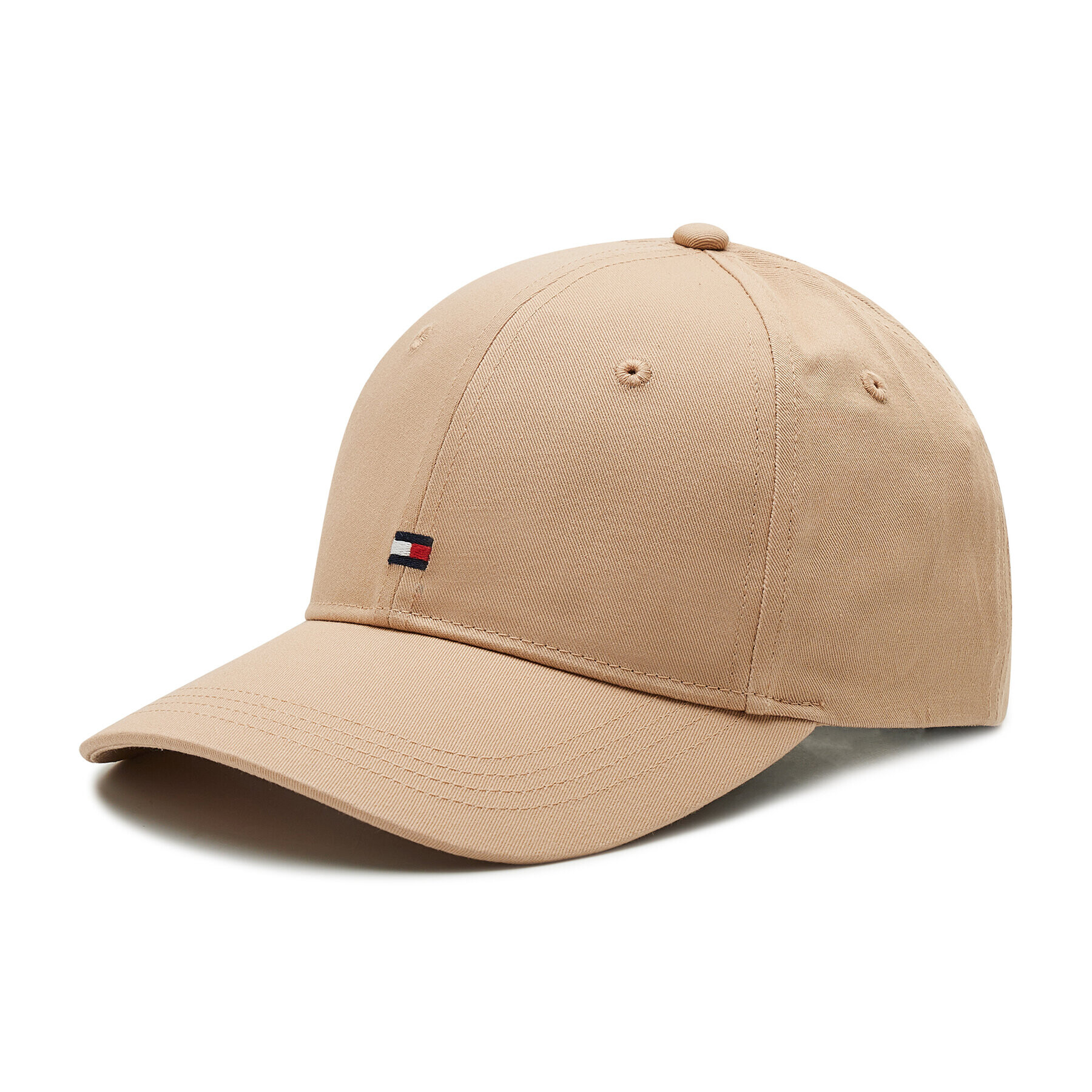 Tommy Hilfiger Шапка с козирка Essential Flag Cap AW0AW11672 Бежов - Pepit.bg