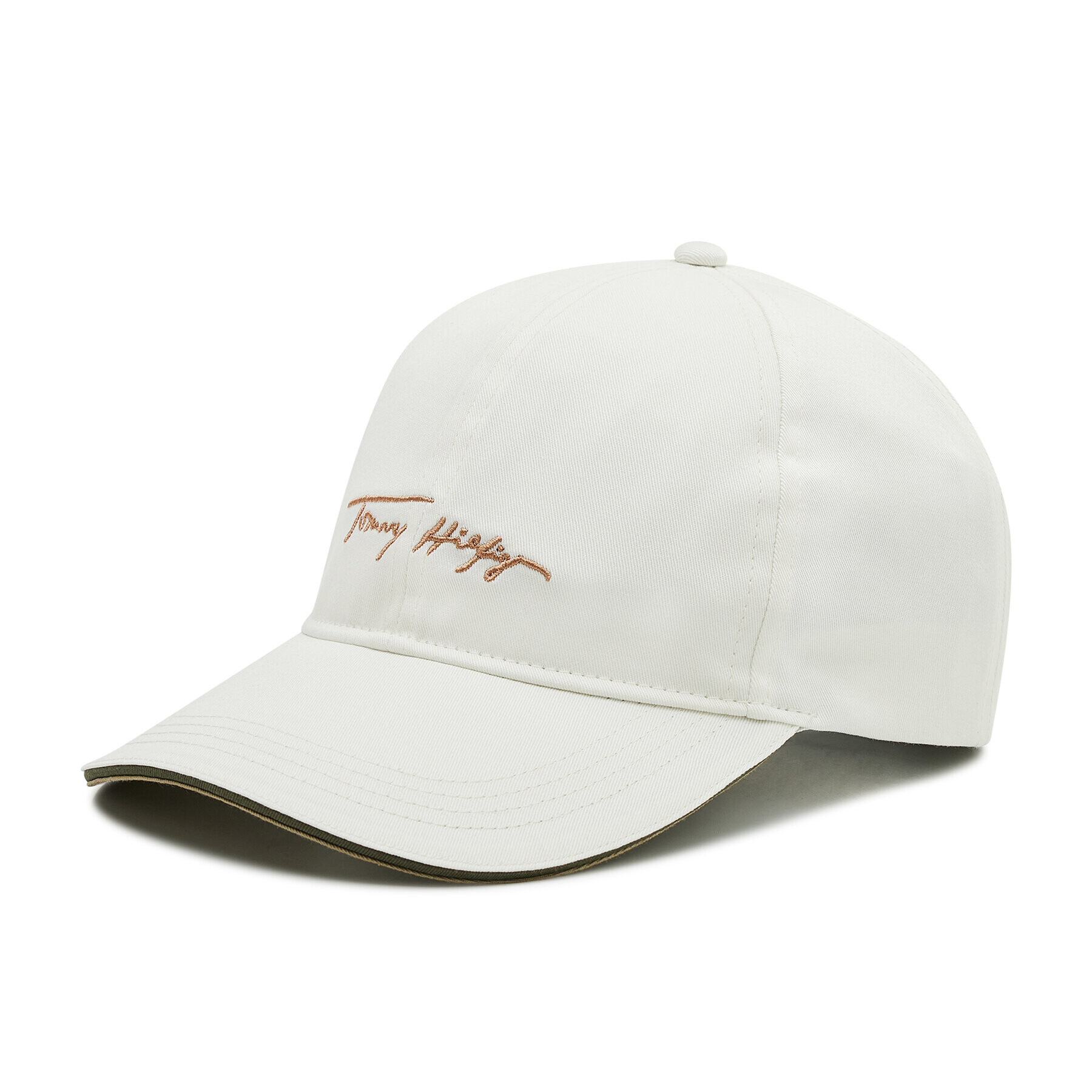 Tommy Hilfiger Шапка с козирка Iconic Signature Cap AW0AW11679 Бял - Pepit.bg