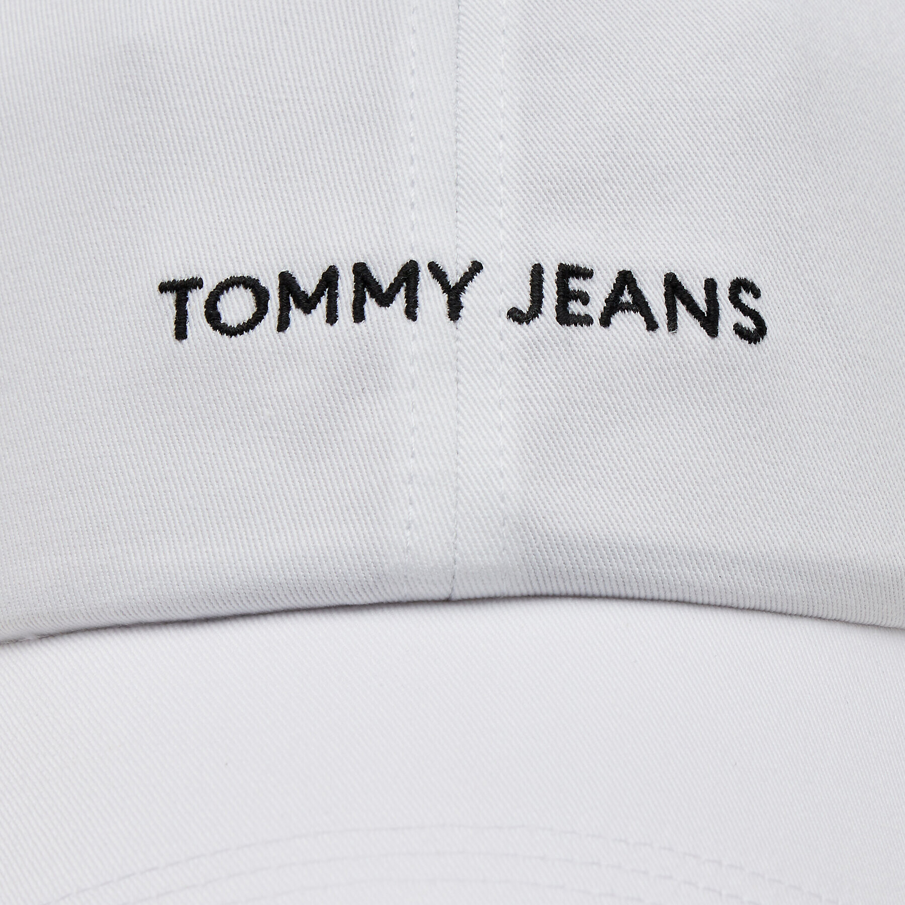 Tommy Hilfiger Шапка с козирка Linear Logo AM0AM12024 Бял - Pepit.bg