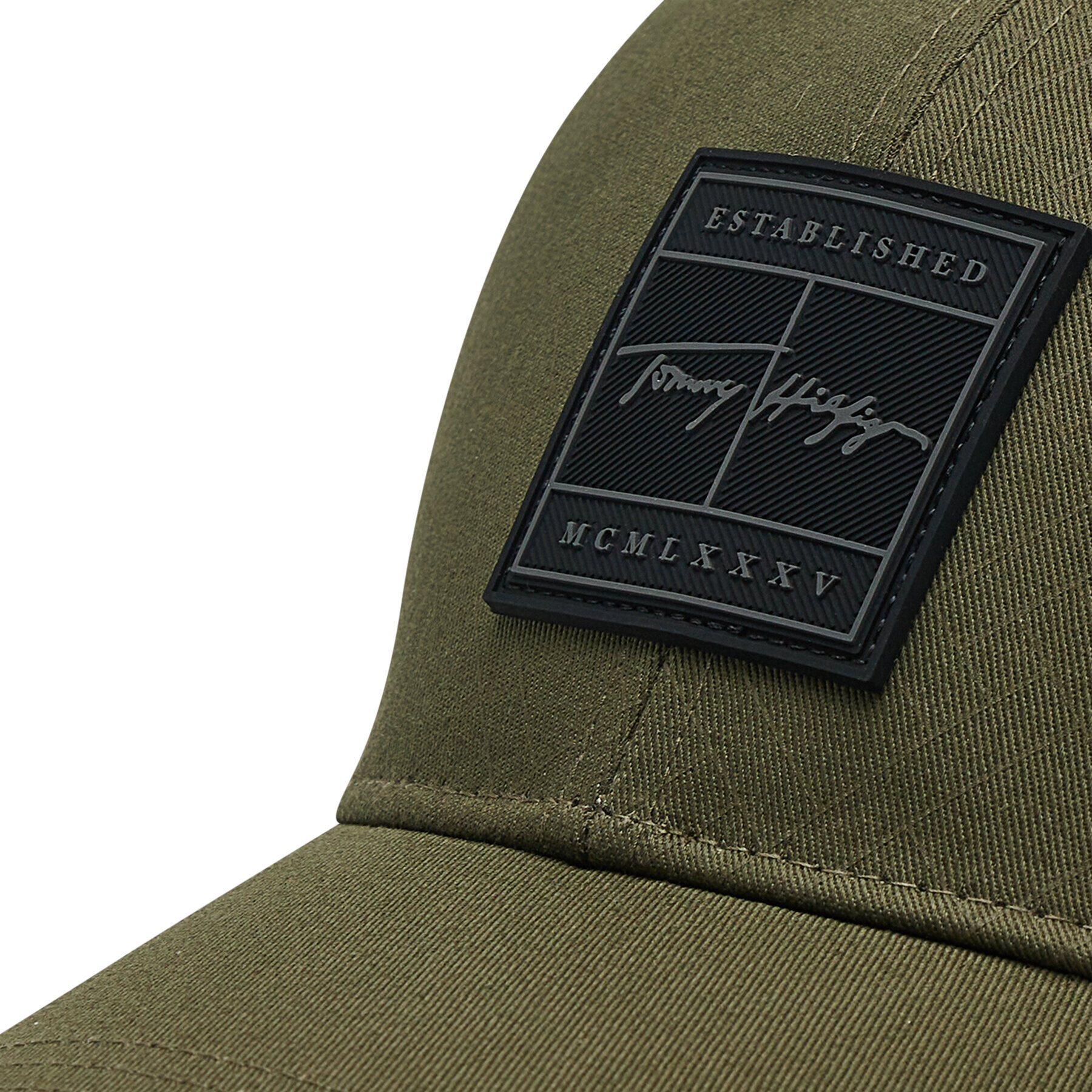 Tommy Hilfiger Шапка с козирка Modern Surplus Patch Cap AM0AM08617 Зелен - Pepit.bg